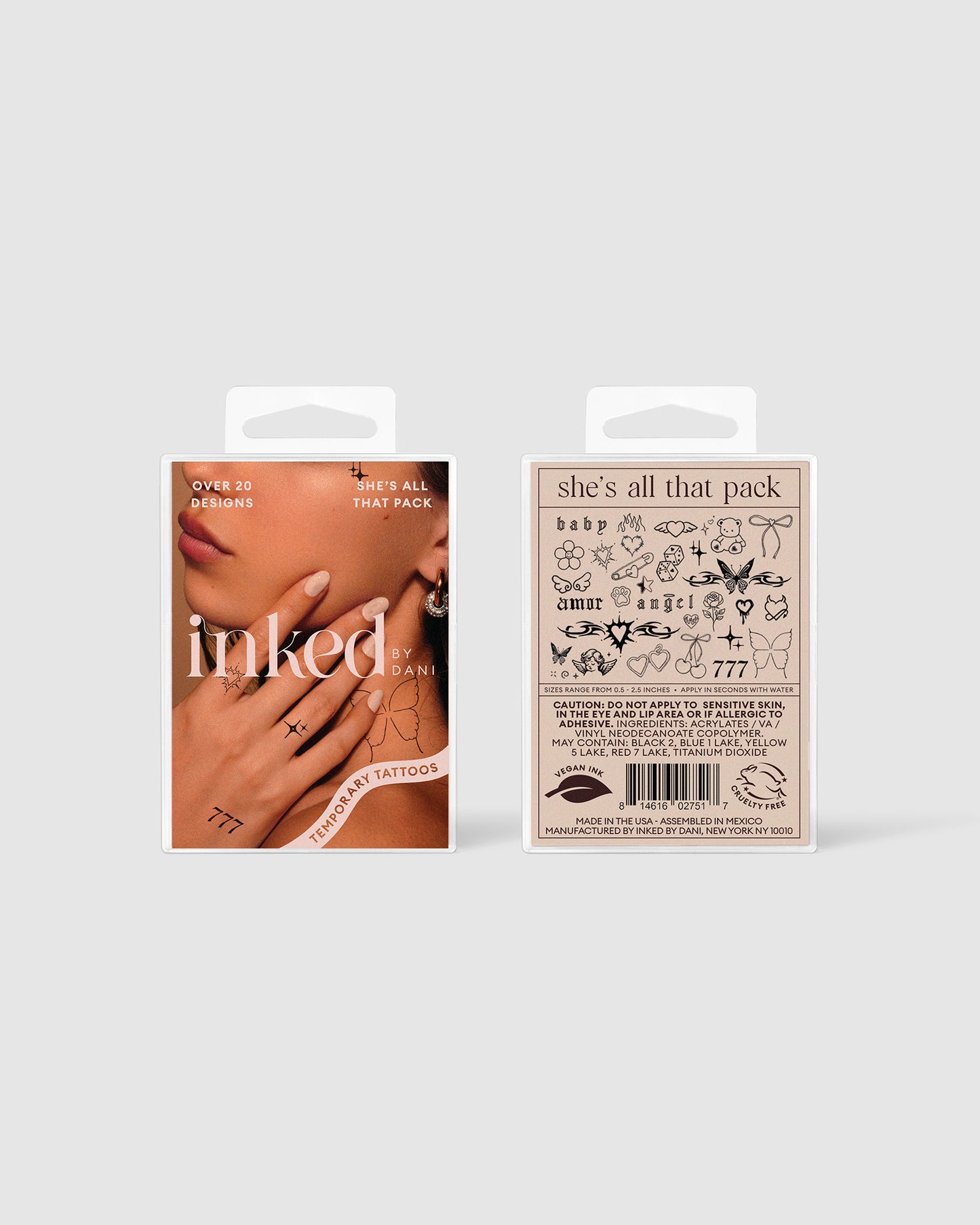 She's All That Temporary Tattoo Pack