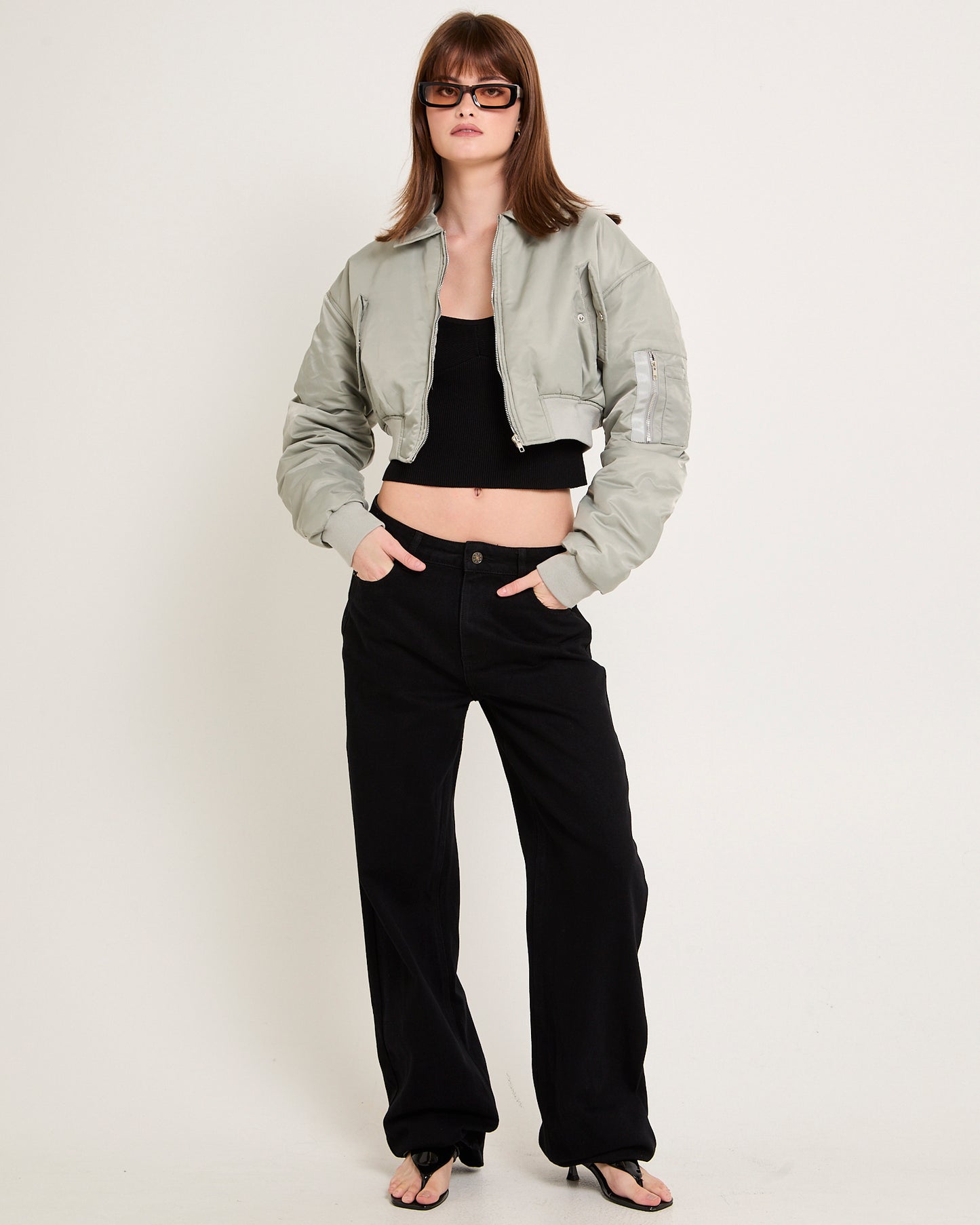 Essential Cropped Puffer Jacket