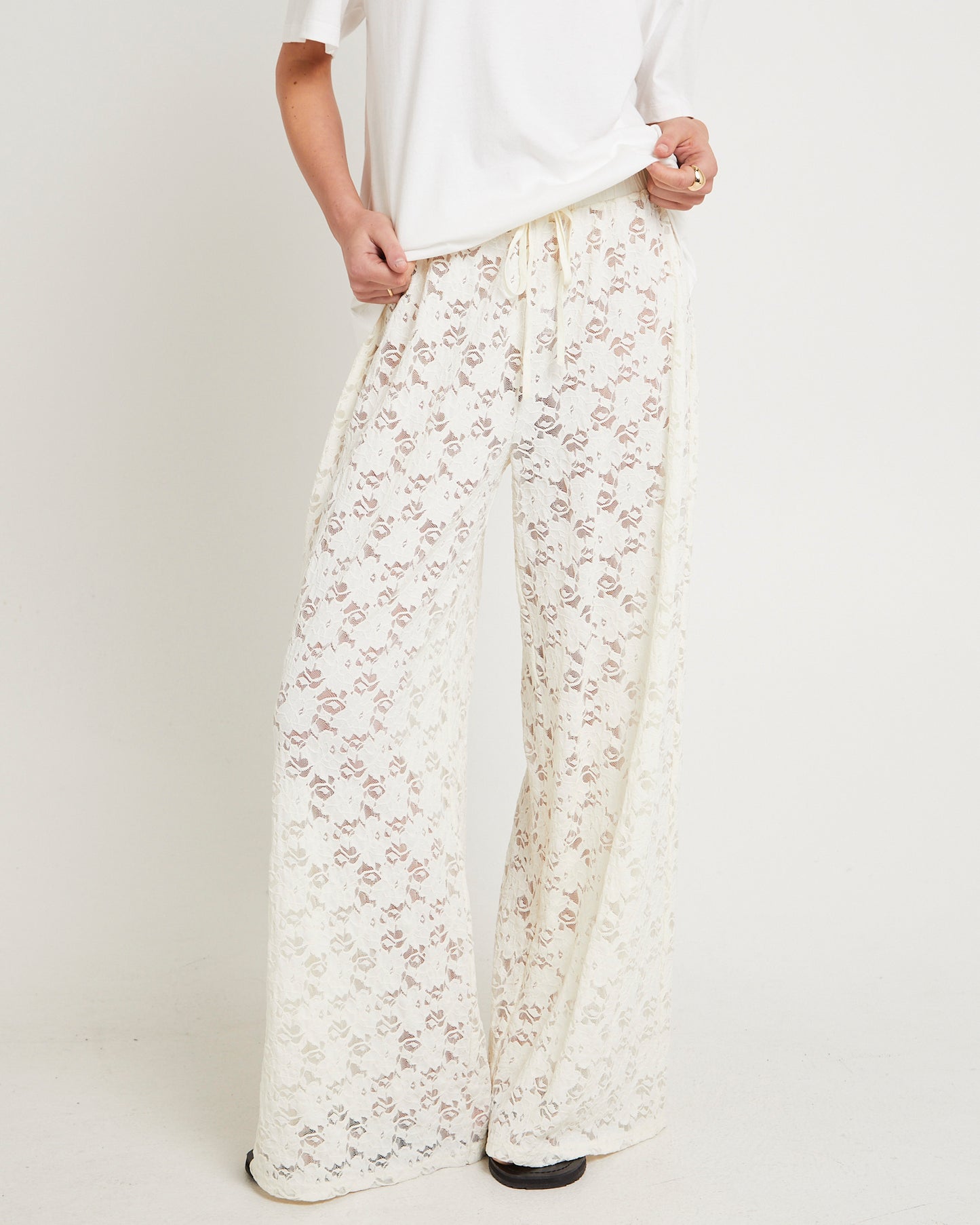 Jasmine Lace Relaxed Pants