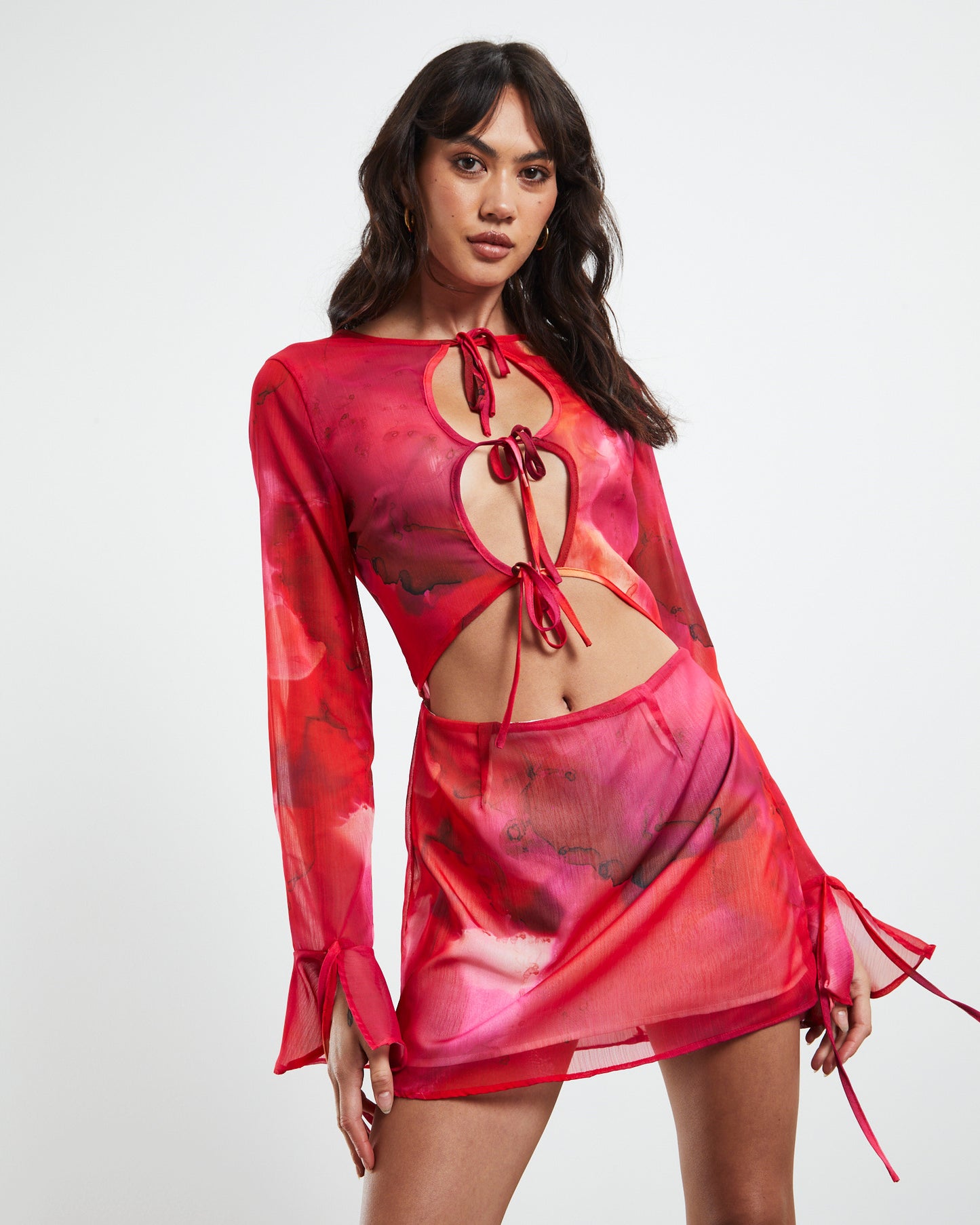 Malibu Dress Pink/Orange