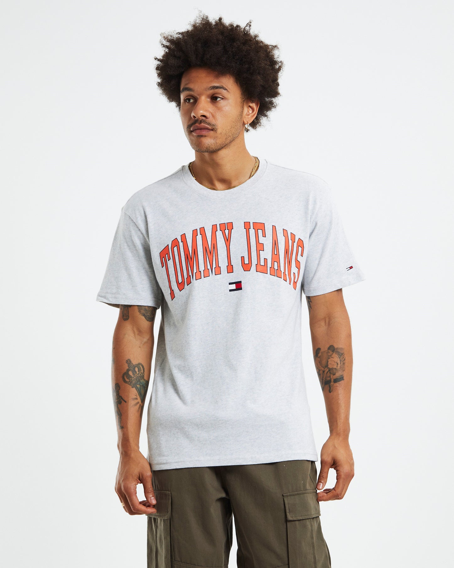 TJM Classic Collegiate T-Shirt Silver Grey