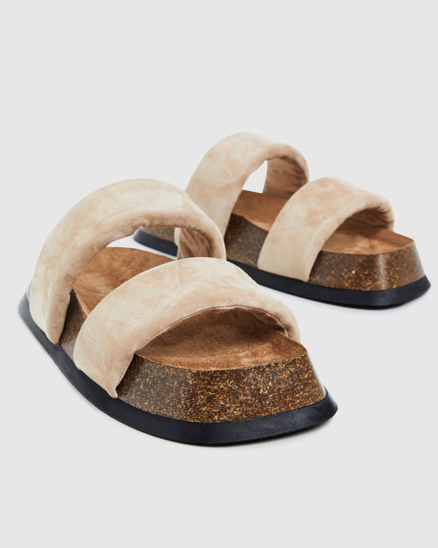 Darcie Sandals Natural Suede