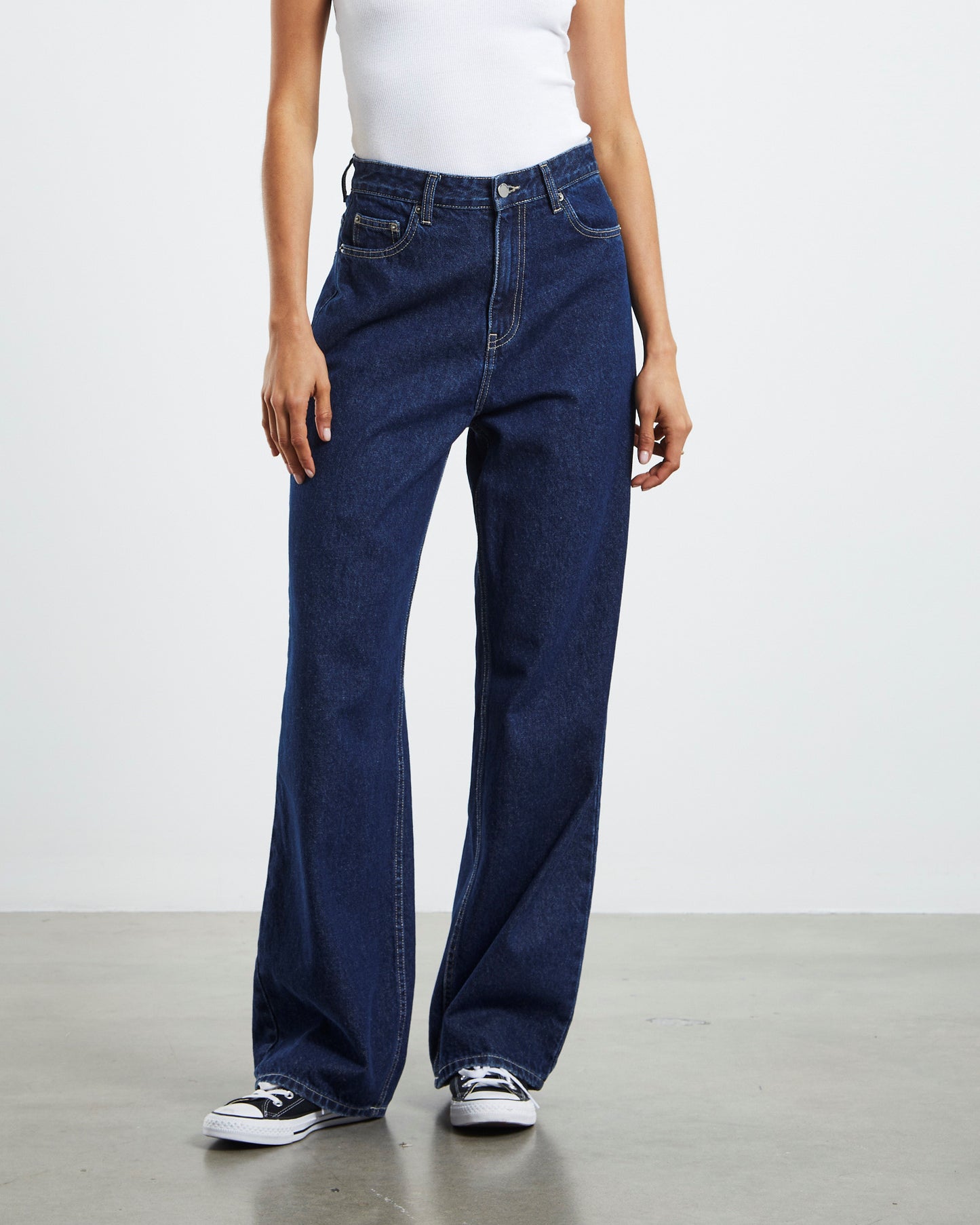 Donna Denim Jeans Pebble Dark Retro