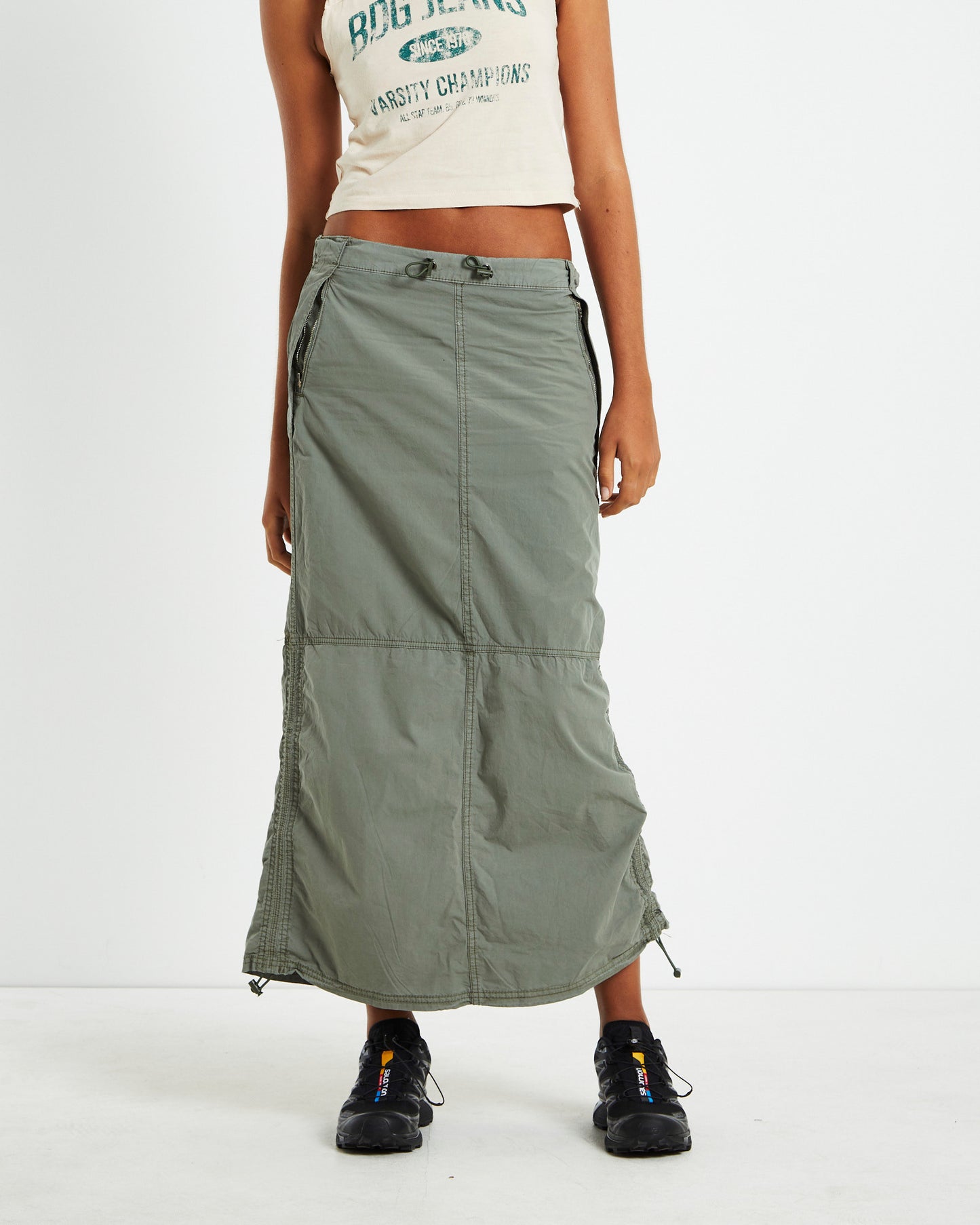 BDG Maxi Utility Skirt Grey