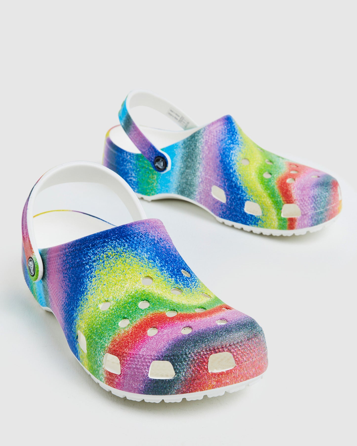 Classic Spray Dye Clogs White/Multi