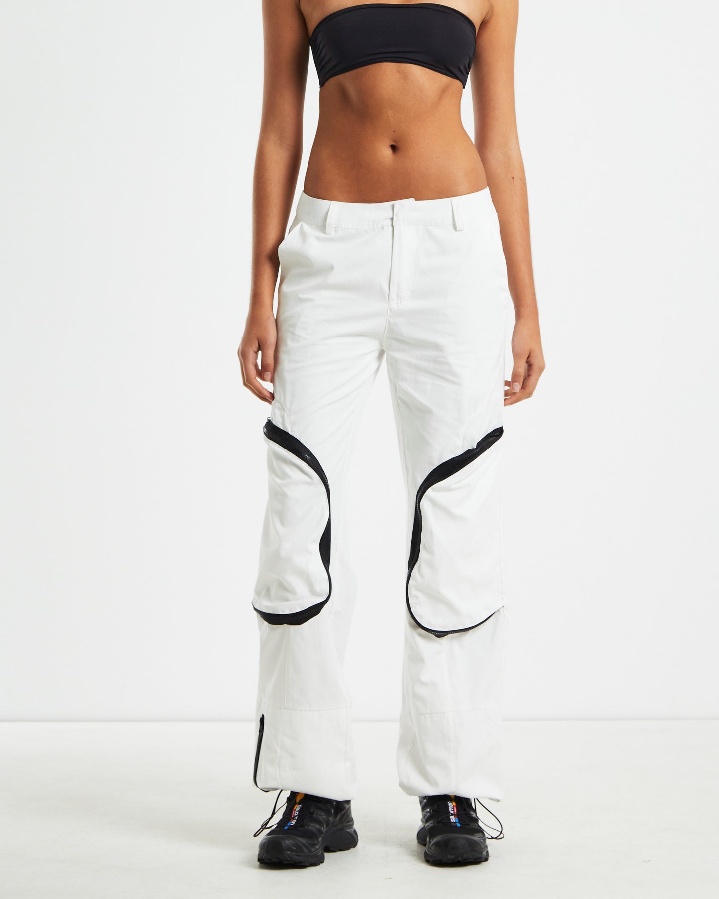 Skylar Patch Pocket Ski Pants White