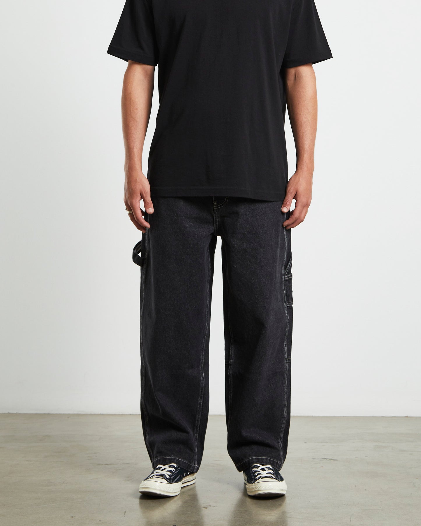 Sretford Y2K Cargo Jeans in Black