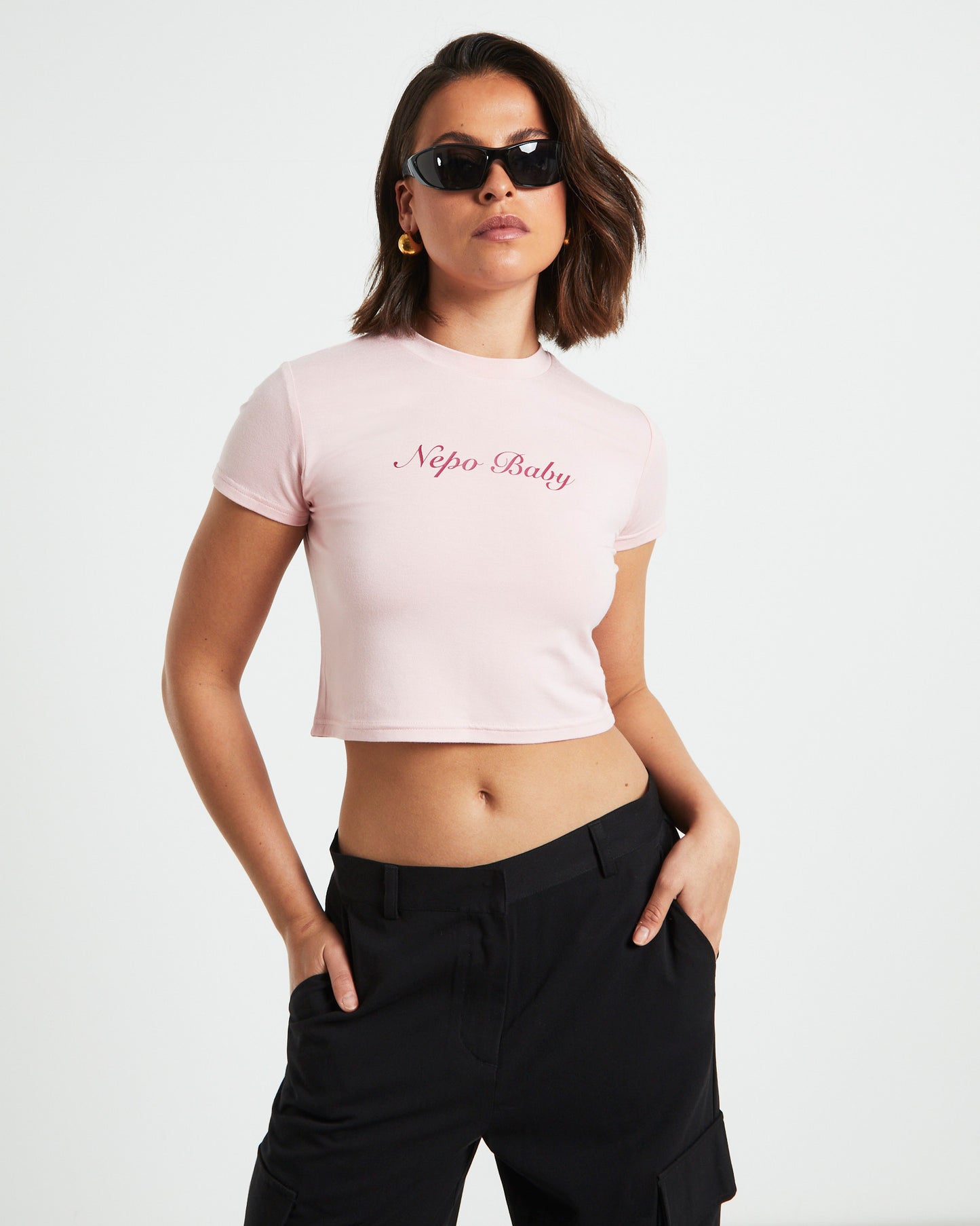 Nepo Baby Tee in Pink