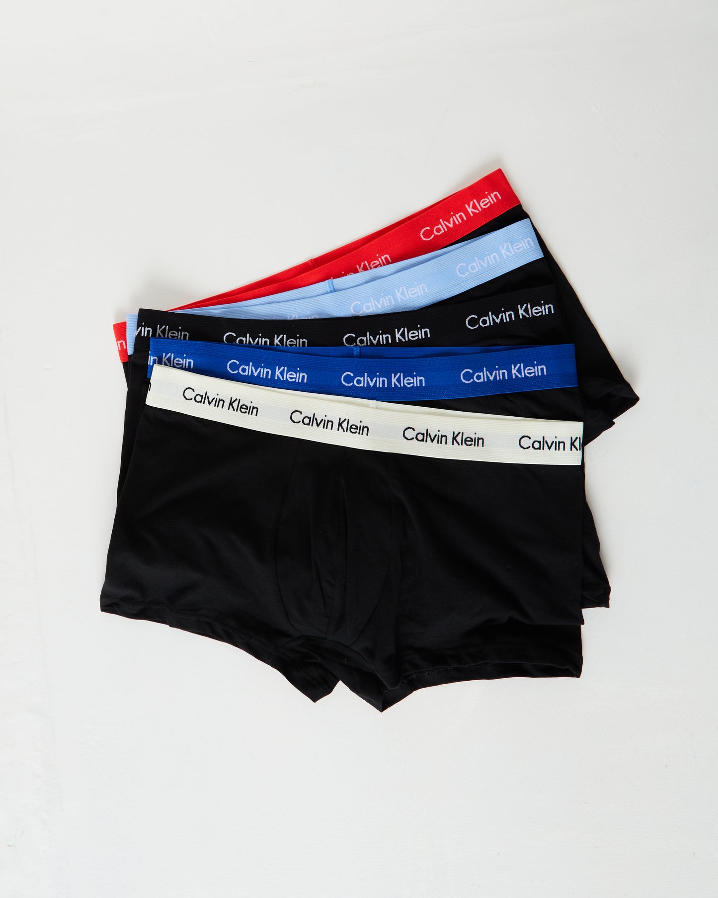 Low Rise Trunks 5 Pack in Black/Multi