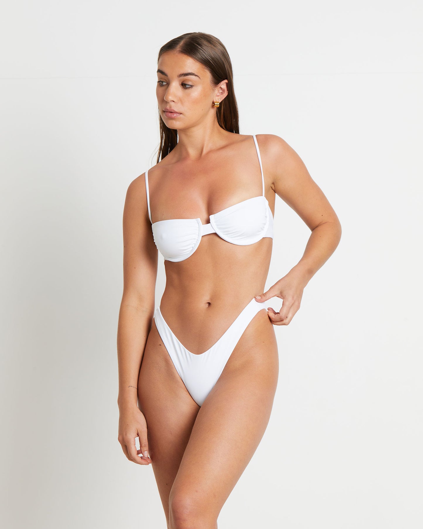 Skinny Strap Underwire Bikini Top Bikini Top