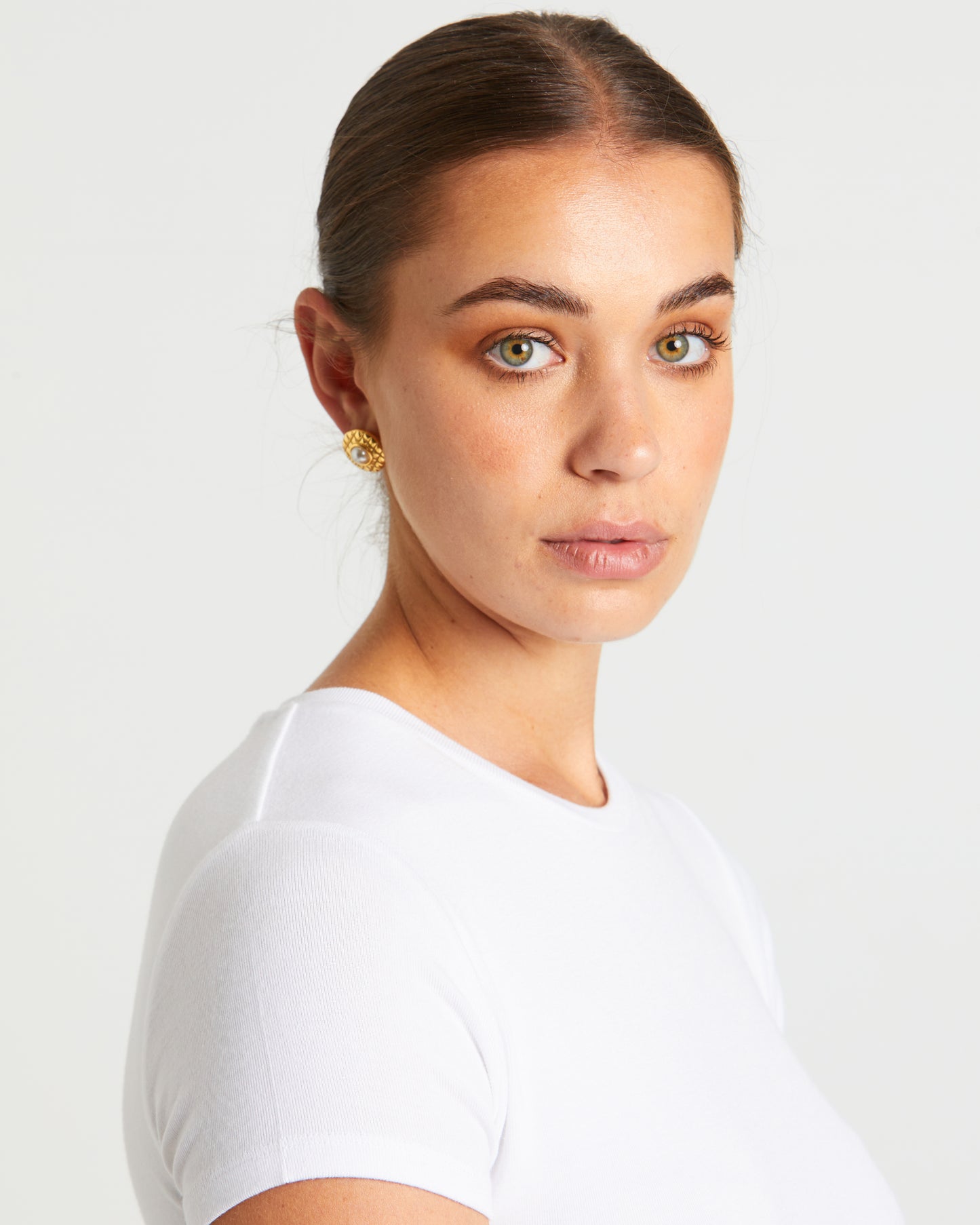 Marni Peral Stud Earrings in Gold
