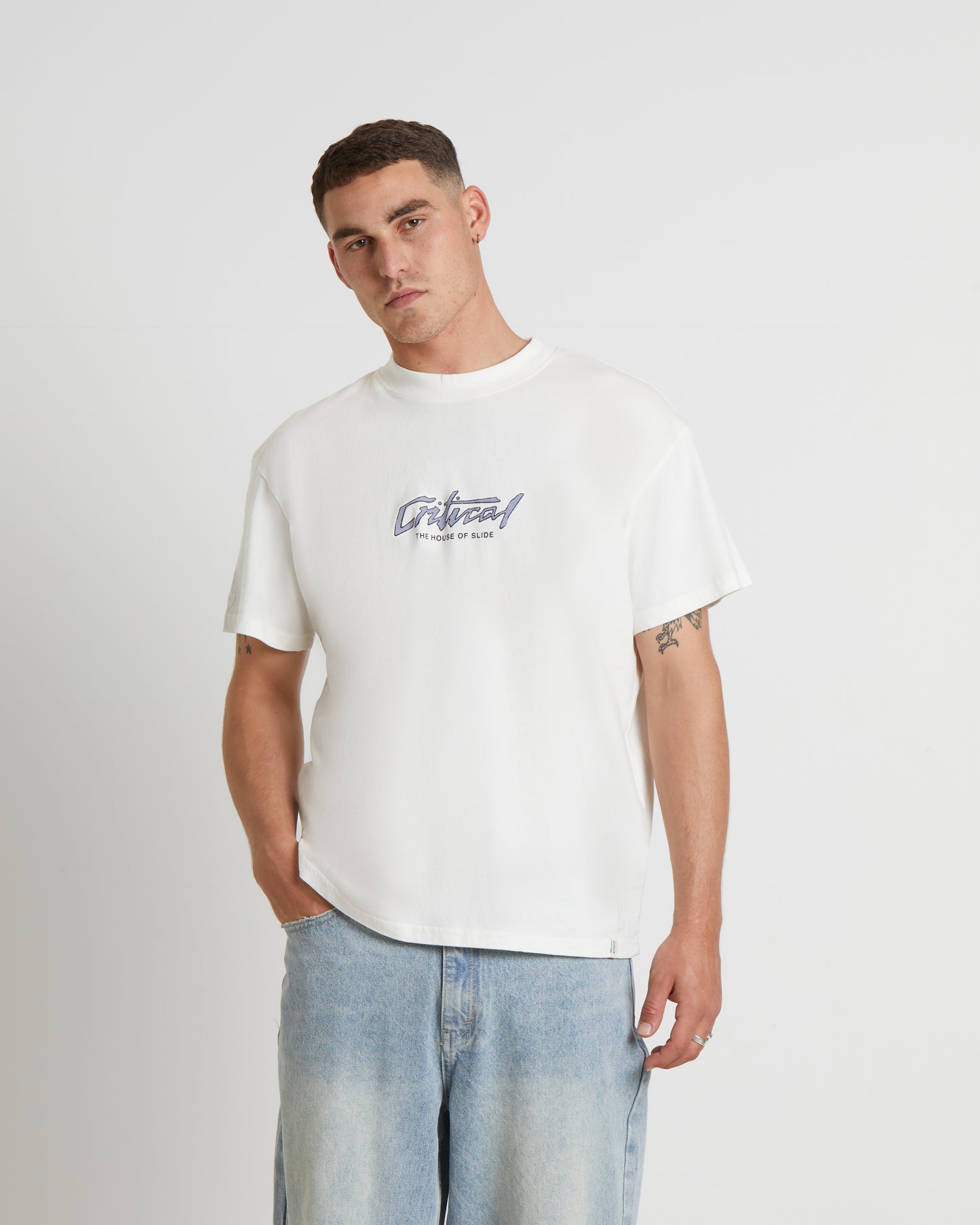 Dune Short Sleeve T-Shirt in Vintage White