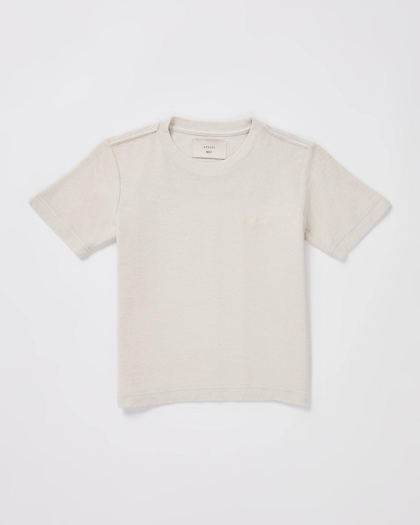 Boys Ramona Linen Short Sleeve T-Shirt in Chalk