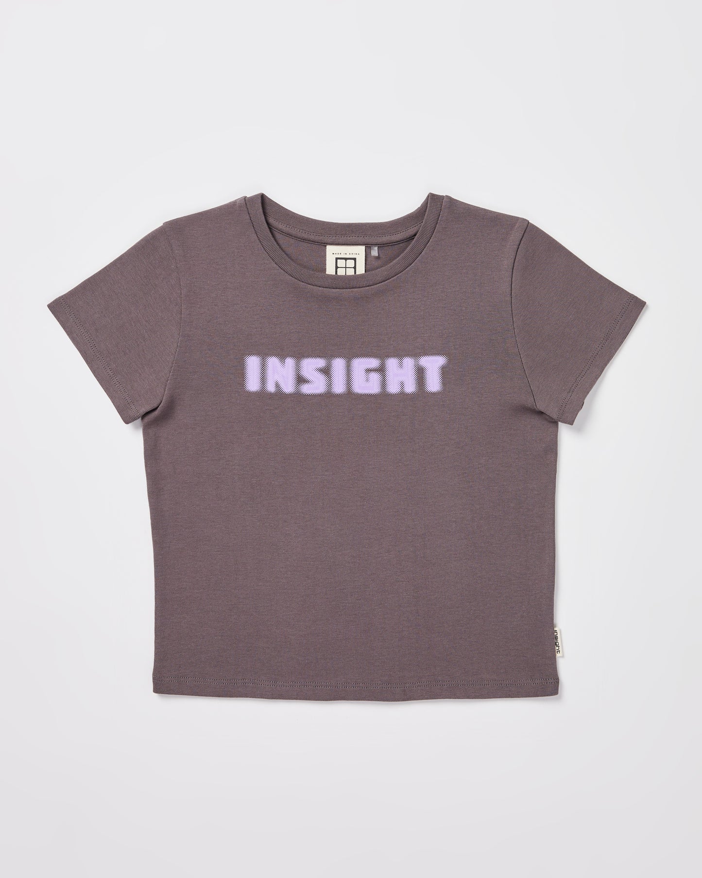 Teen Girls Longline Short Sleeve T-Shirt in Grey