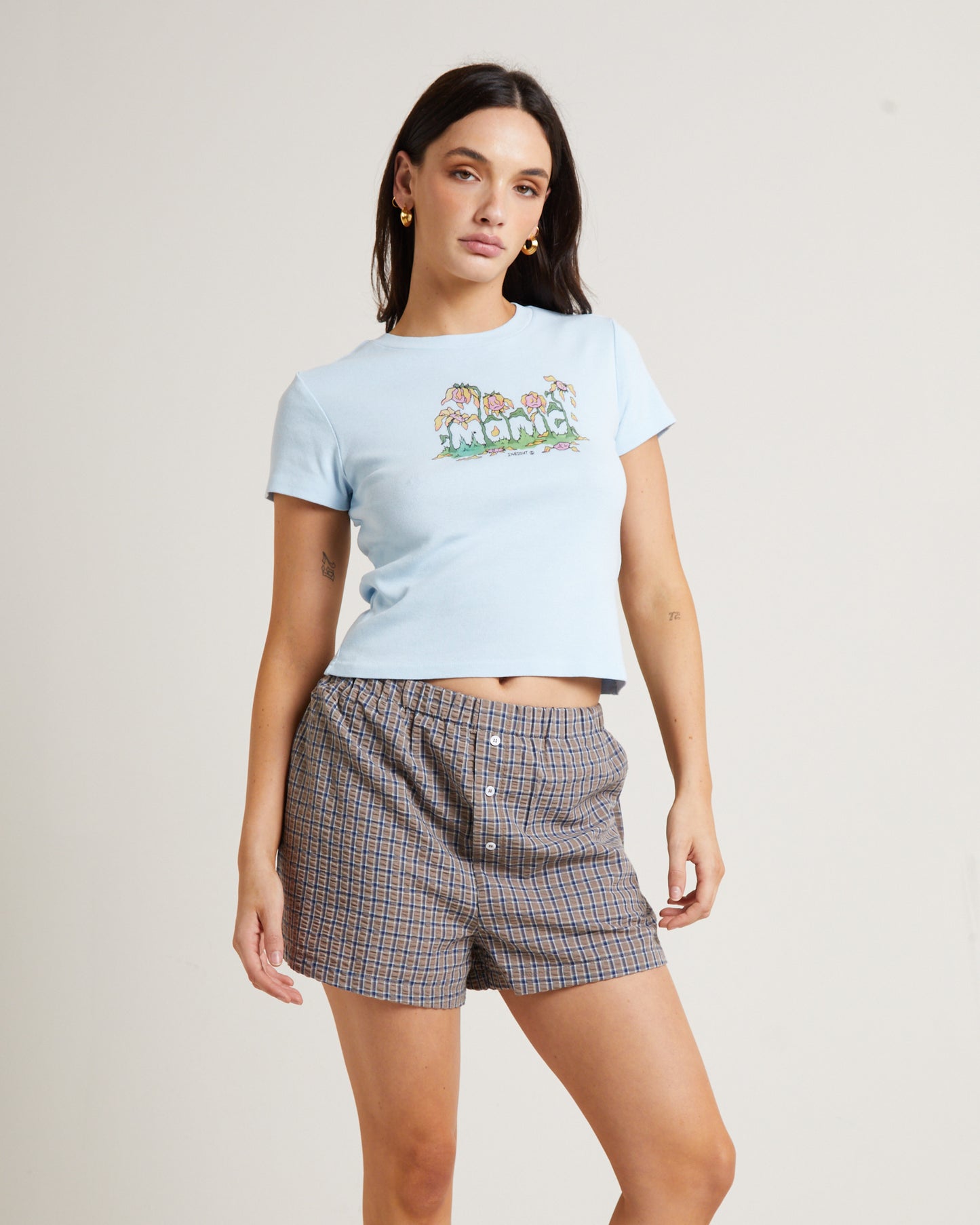 Growth Mini Tee in Baby Blue