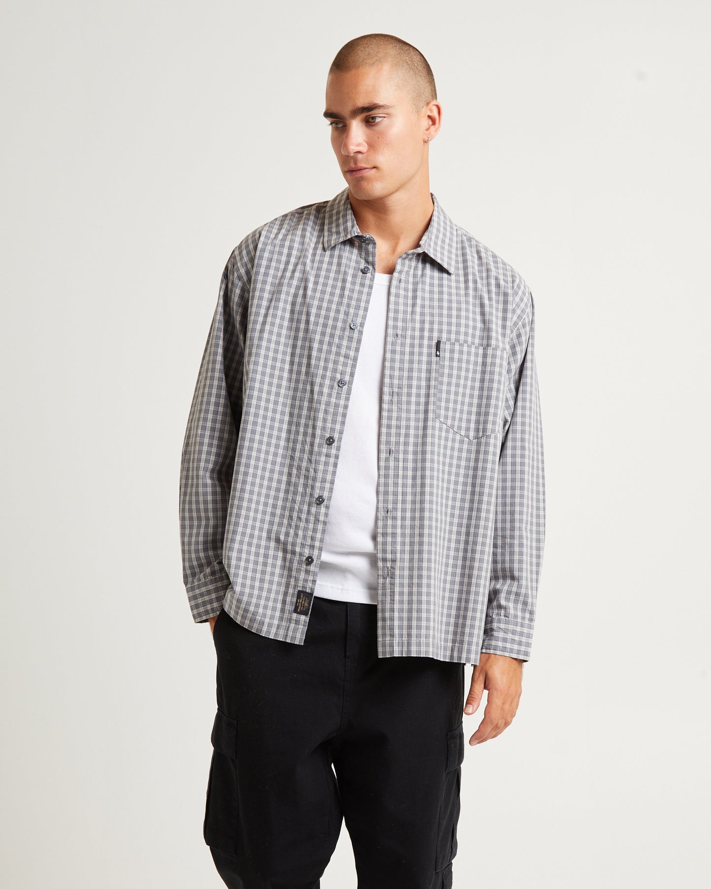 Skate Long Sleeve Shirt Grey