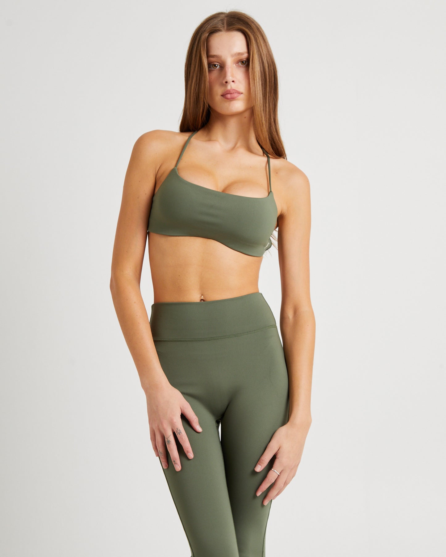 Stringy Cross Back Crop Top