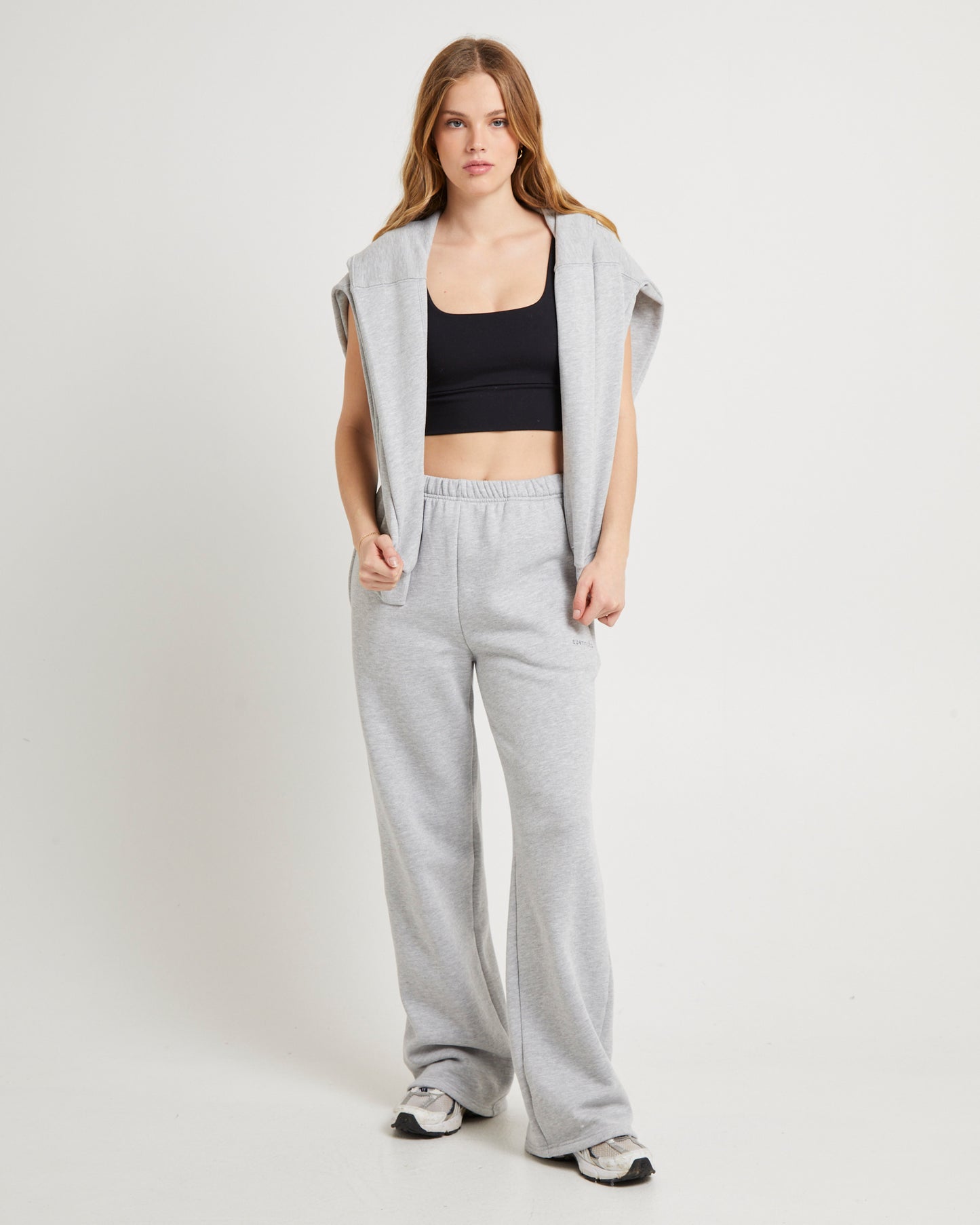 Subtitled Straight Leg Trackpants