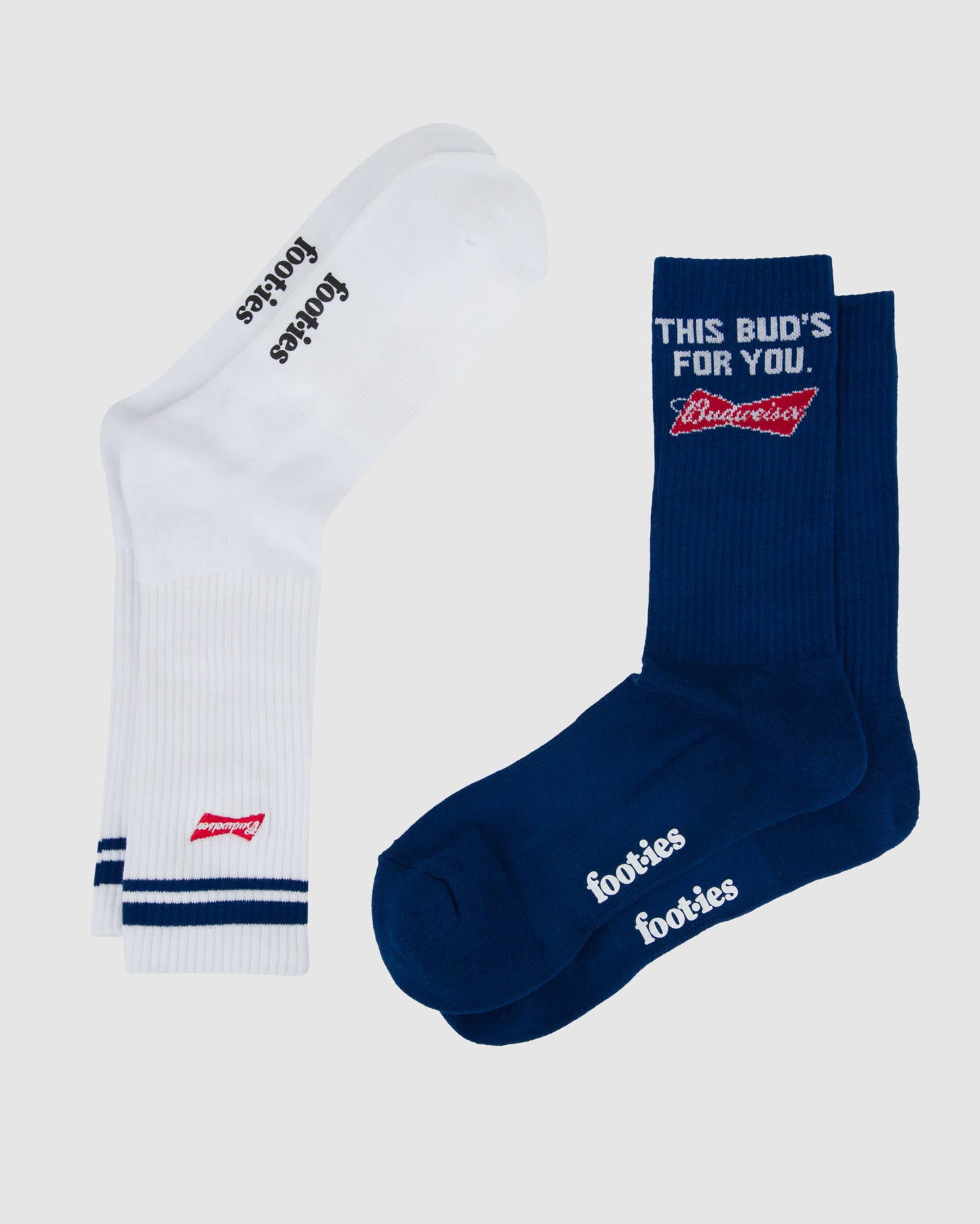 Budweiser Slogan Sneaker Socks 2 Pack
