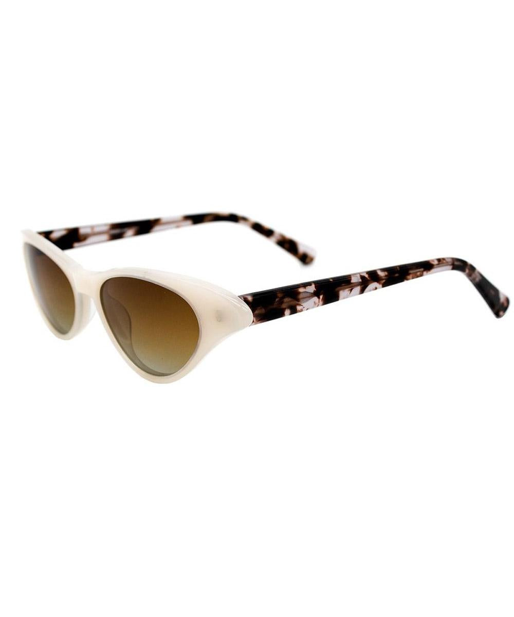 Monroe Milky Cream White Sunglasses