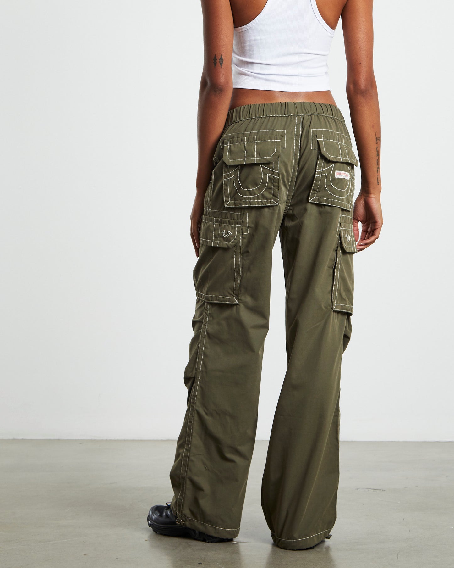 Bobbi Baggy Cargo Pants Kalamata Green