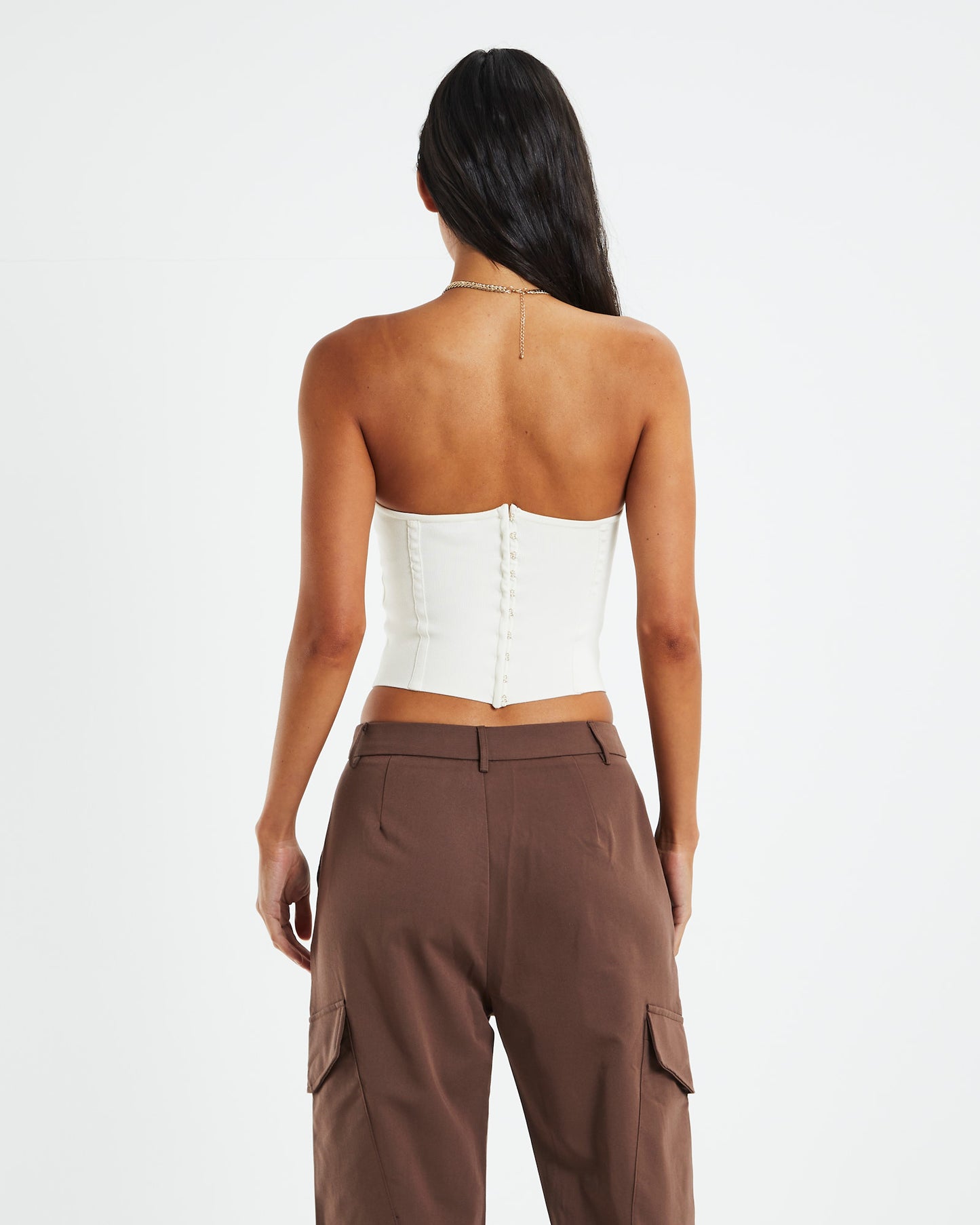 Faye Compact Knit Corset Butter