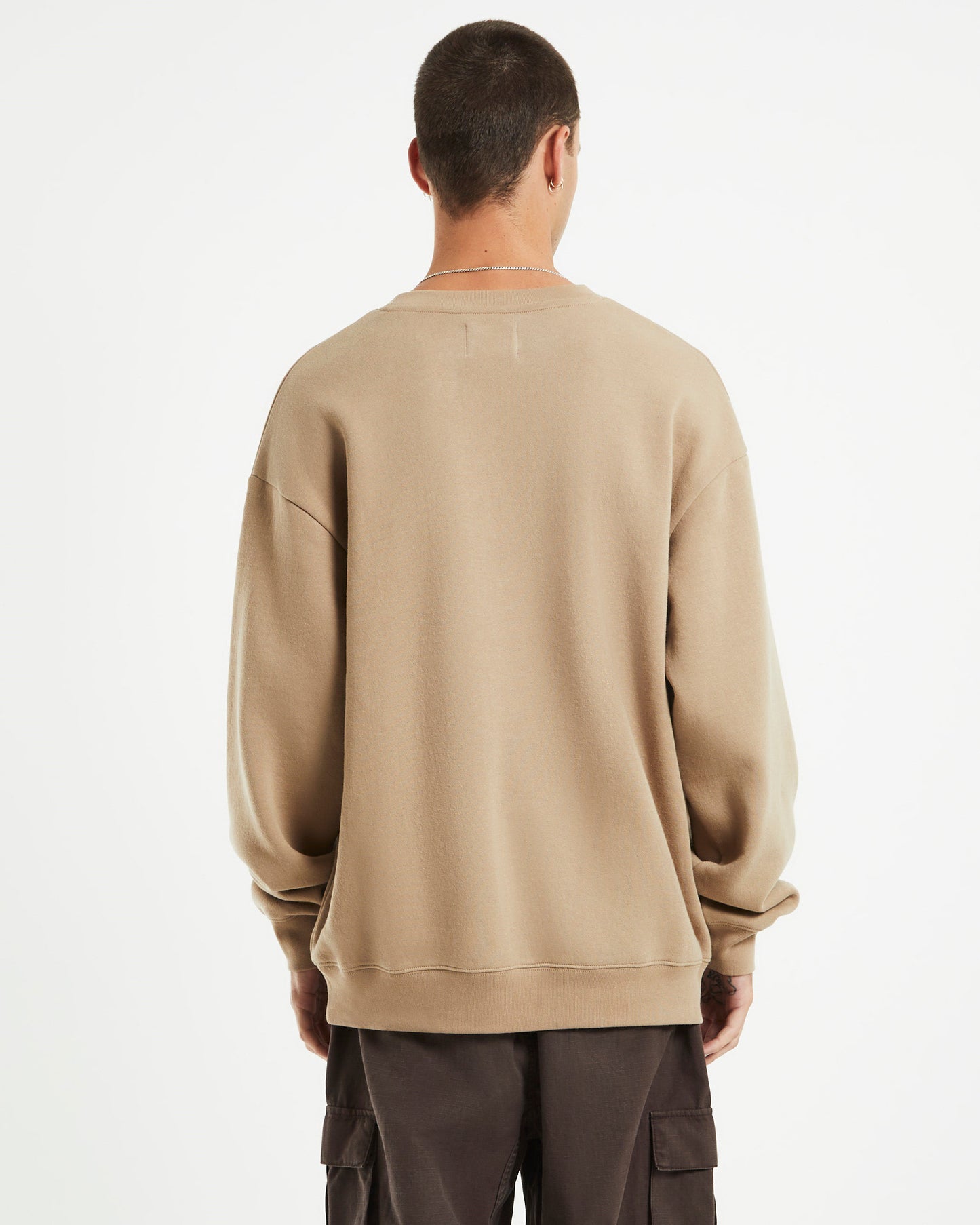 Crew Neck Jumper Tan