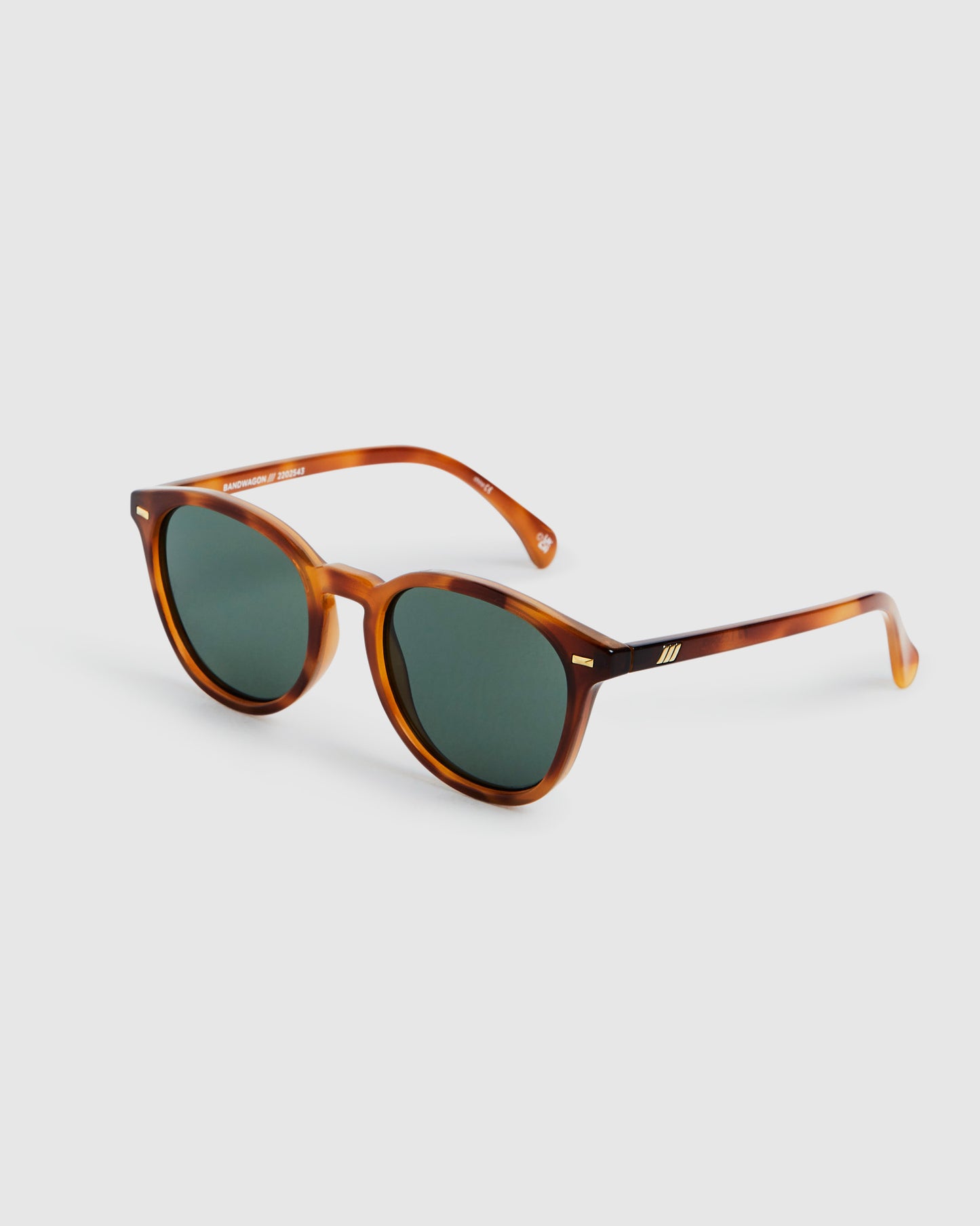 Bandwagon Sunglasses Vintage Tort/Green Mono