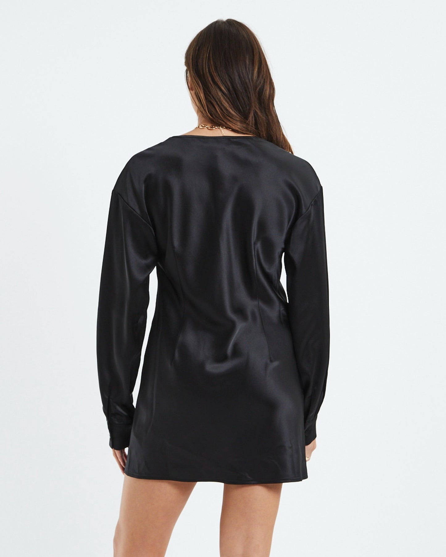 Keeley Keyhole Cut Out Silky Dress