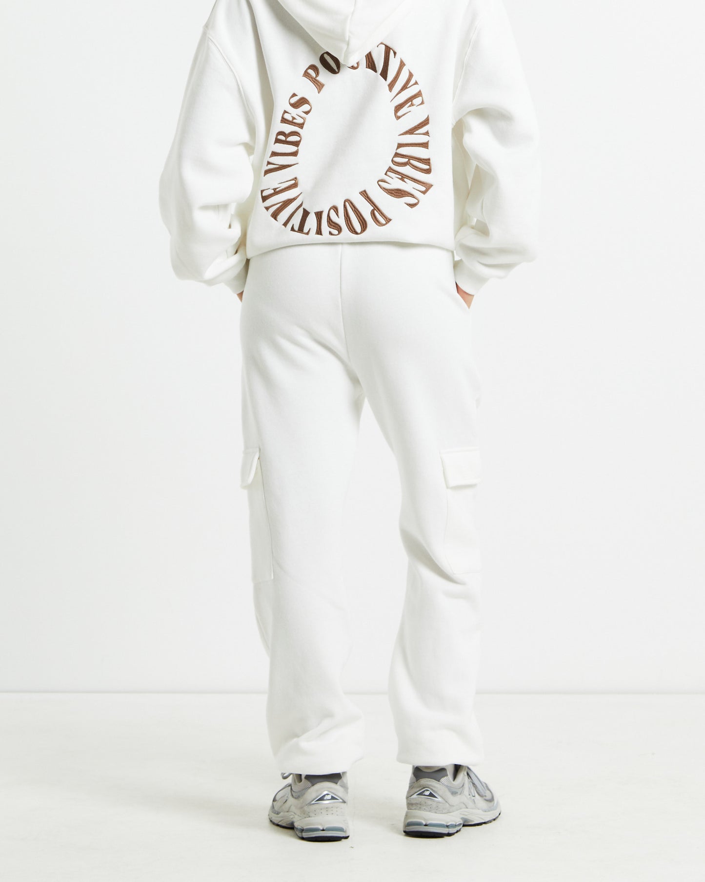 Dom Fleece Track Pants White