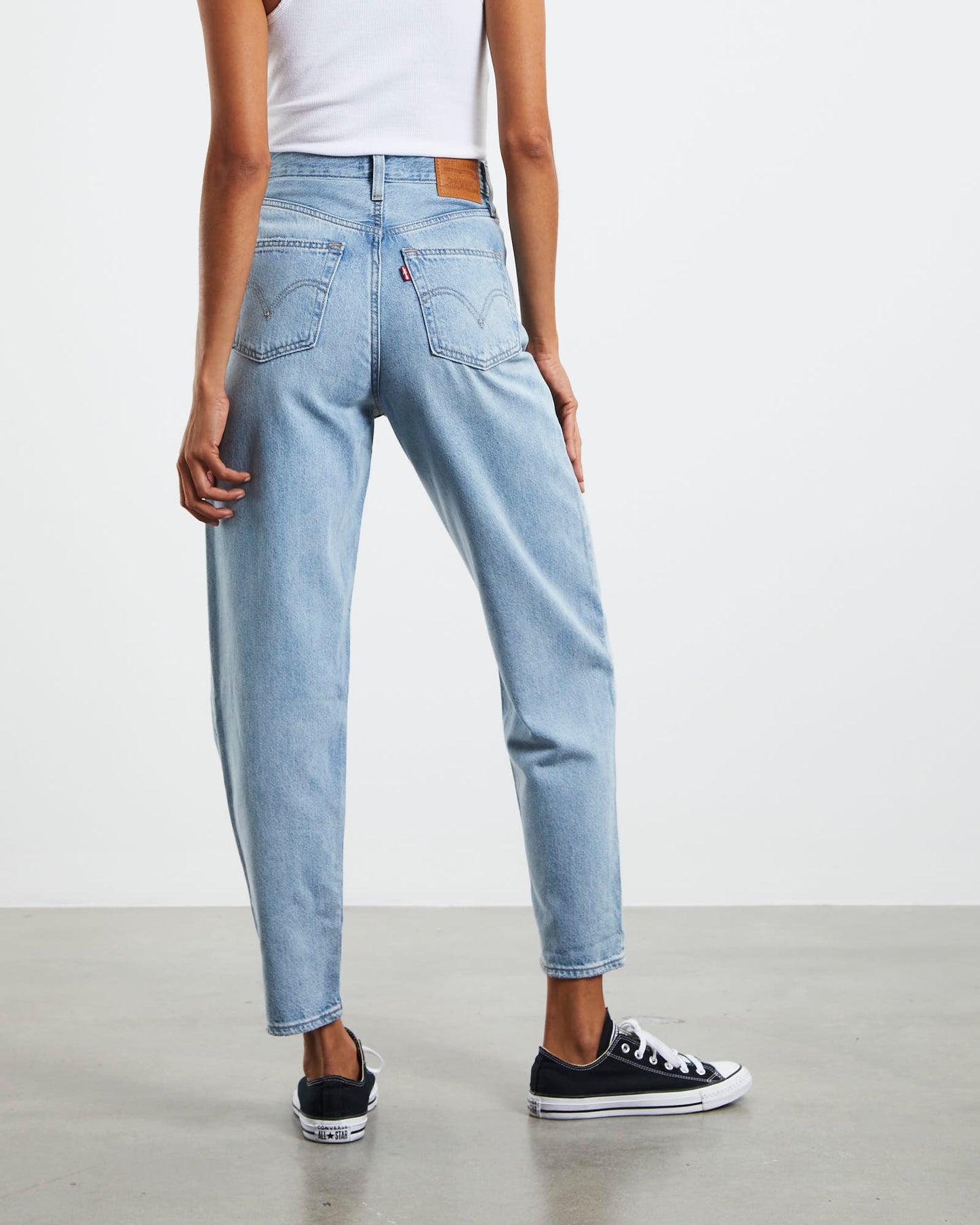 High Loose Taper Jeans Here To Stay Blue
