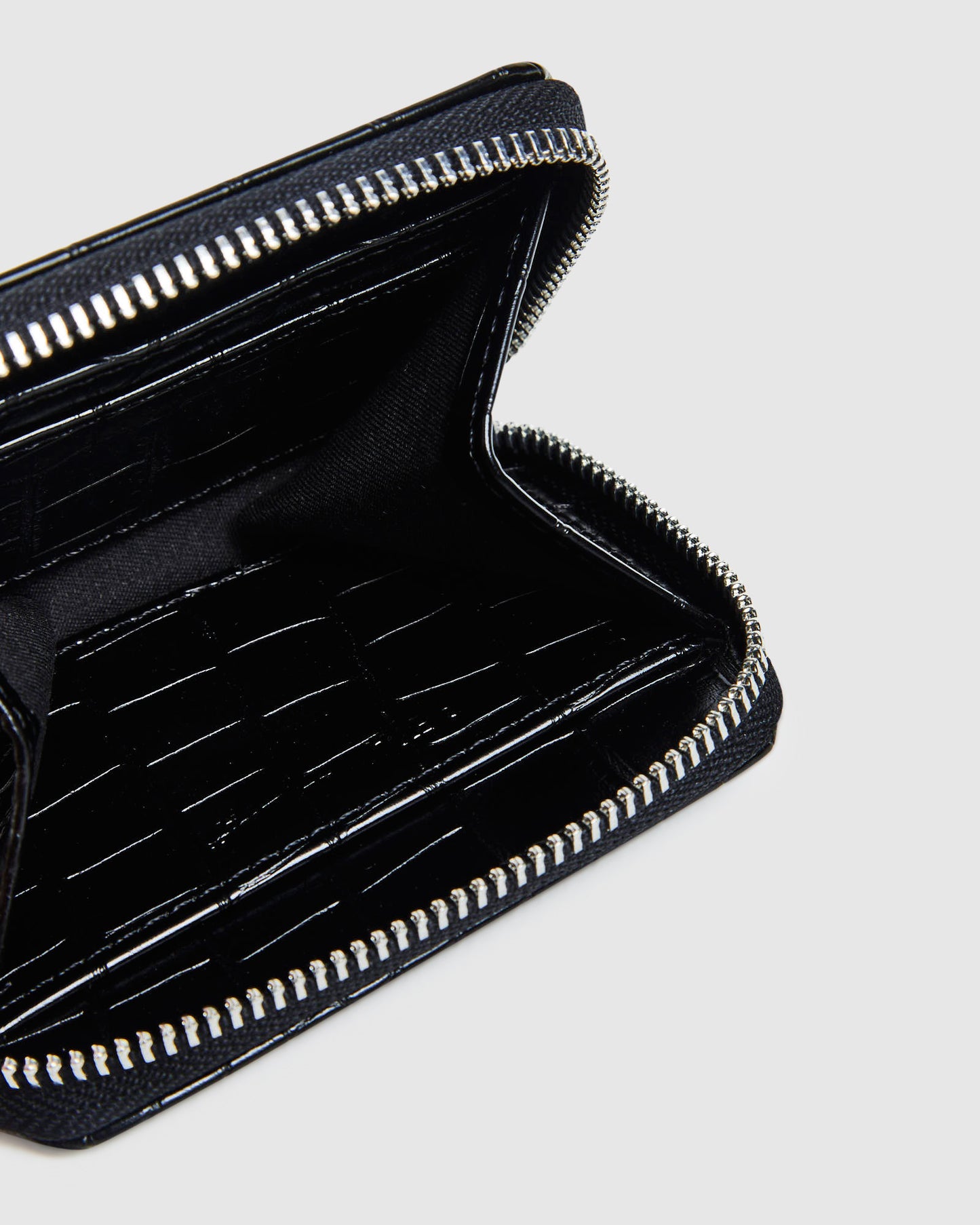 Beckett Wallet Black Croc