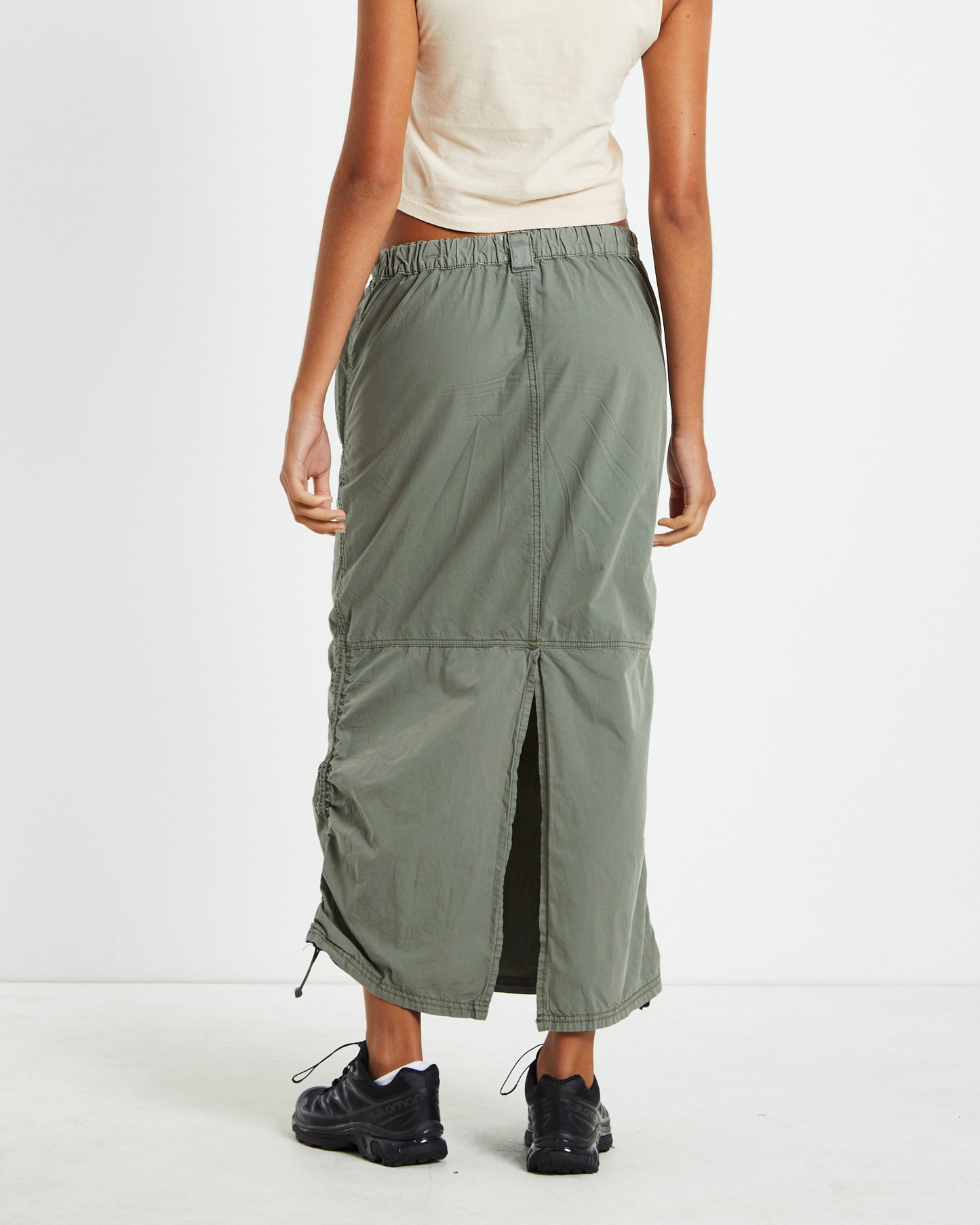 BDG Maxi Utility Skirt Grey
