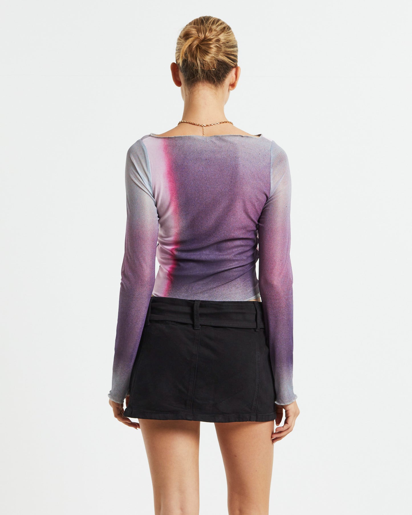 Armali Long Sleeve Top Digi Print Pink