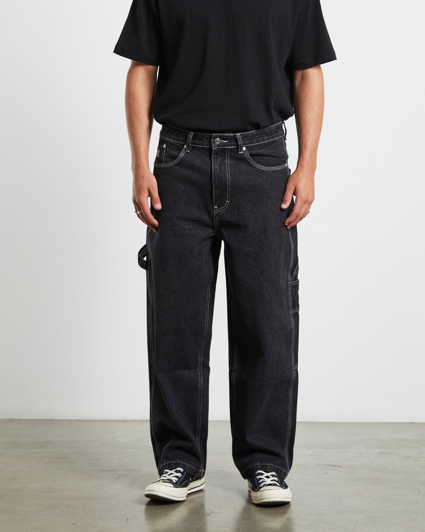 Sretford Y2K Cargo Jeans in Black
