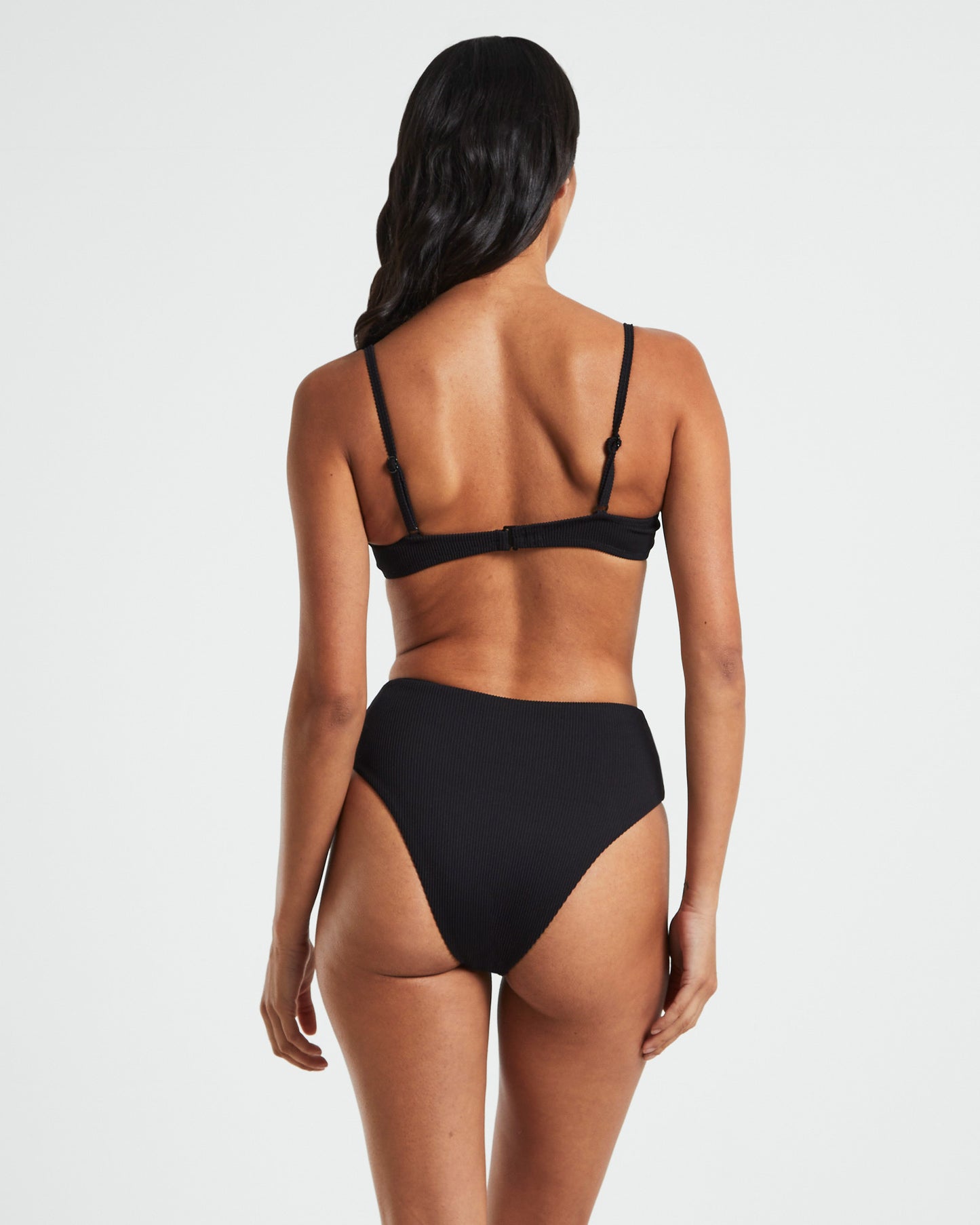 Rib Cut Out Underwire Bikini Top Bikini Top