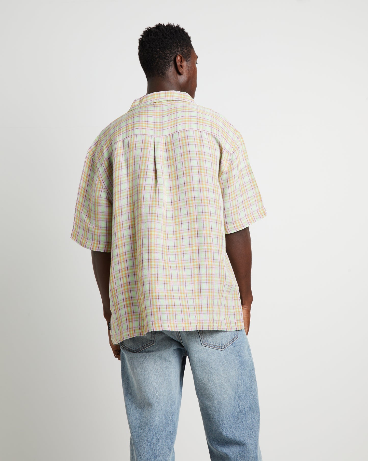 Kali Hemp Check Short Sleeve Shirt in Multi