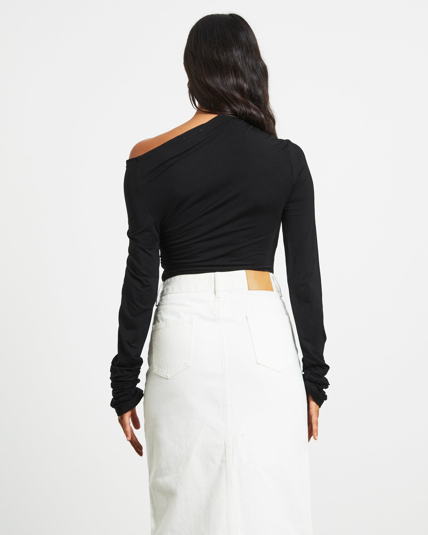Nyah Longsleeve Bodysuit in Black