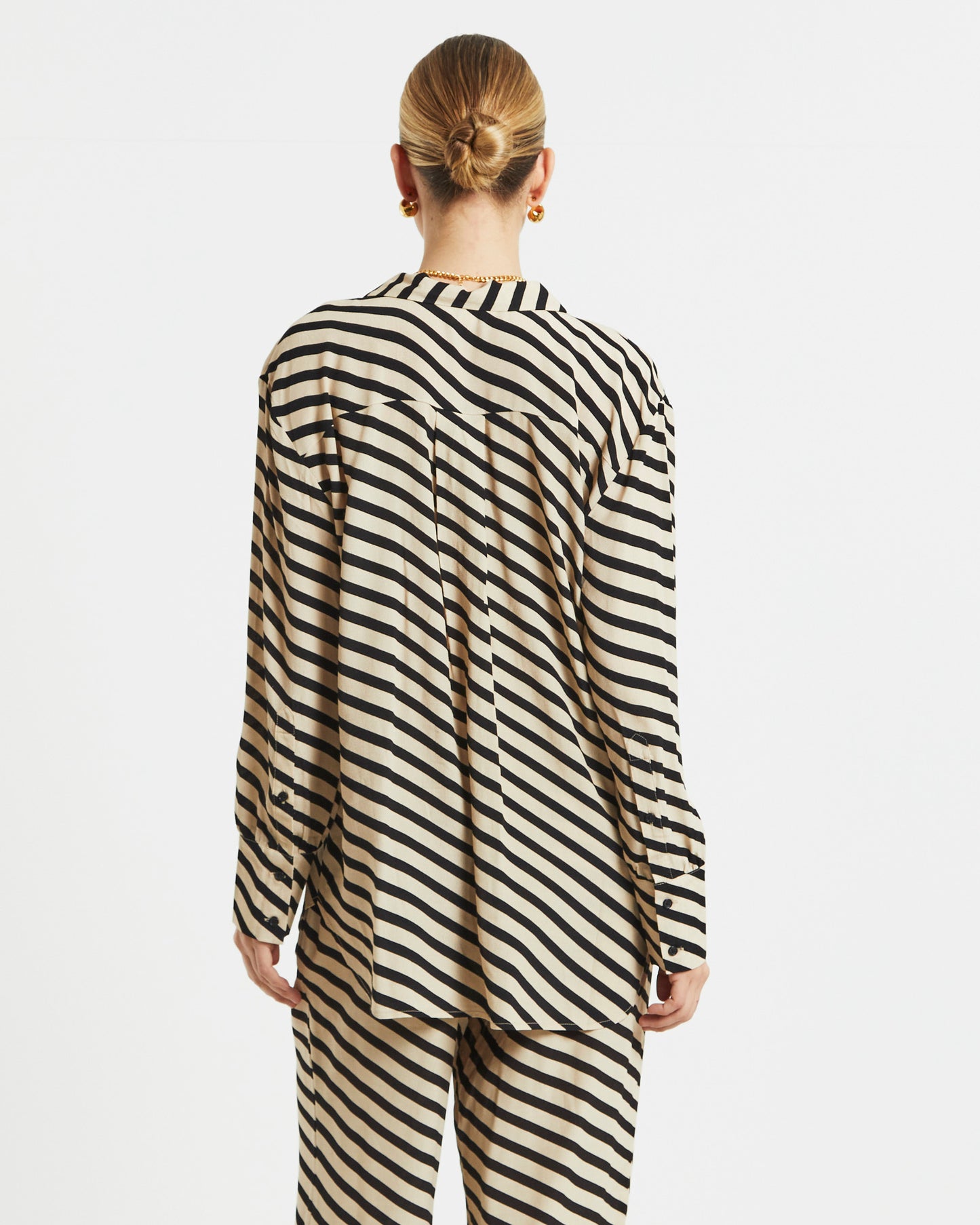 Morgan Printed Crepe Long Sleeve Shirt in Assorted