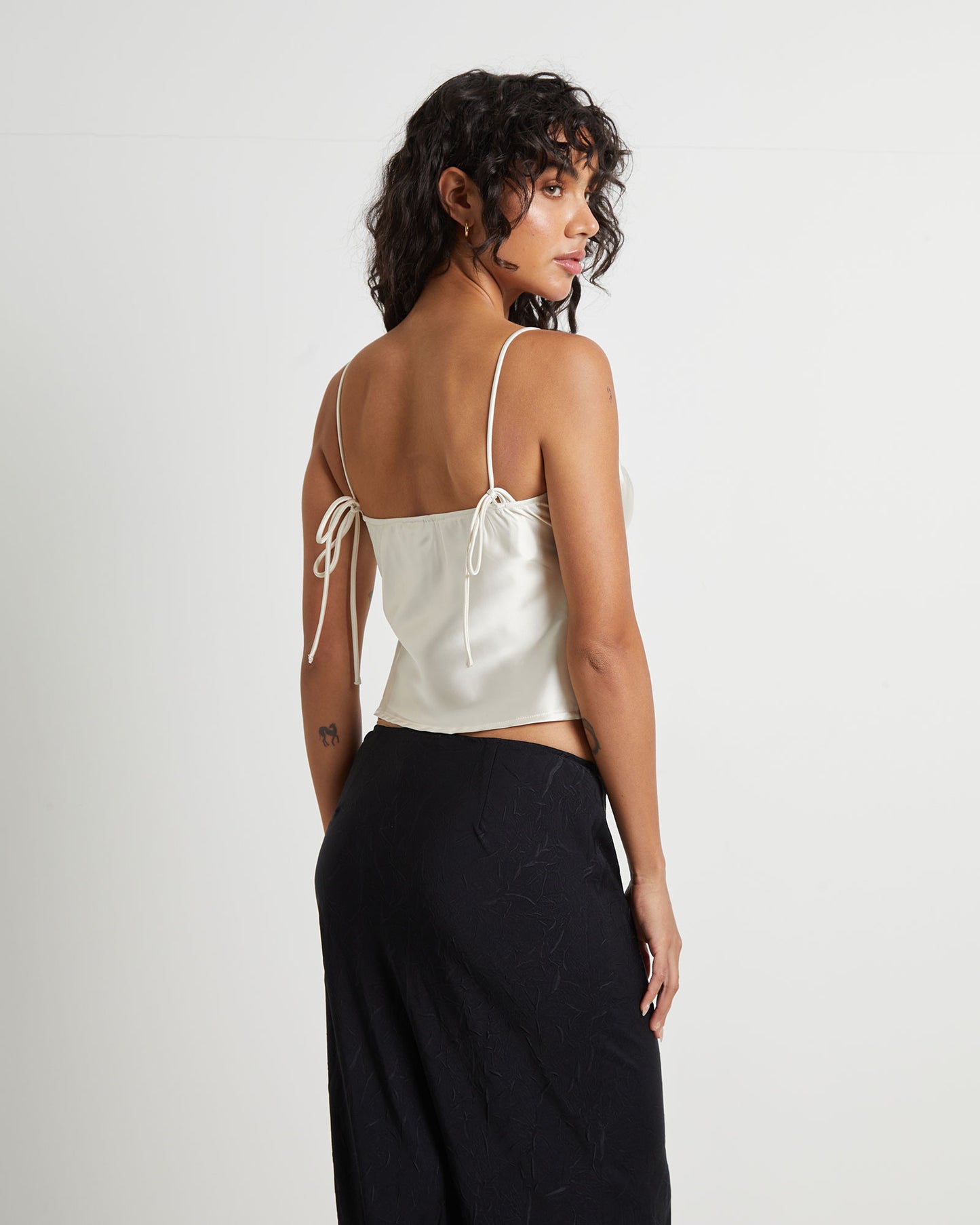 Ruby Romantic Slip Top in Ivory