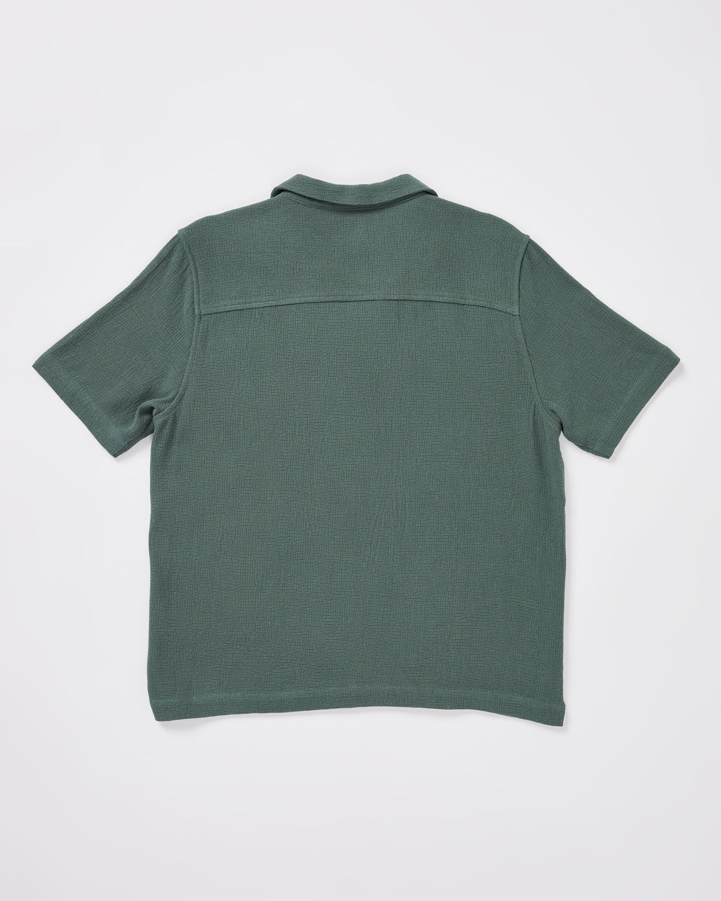 Teen Boys Textured Button Up Shirt in Forest