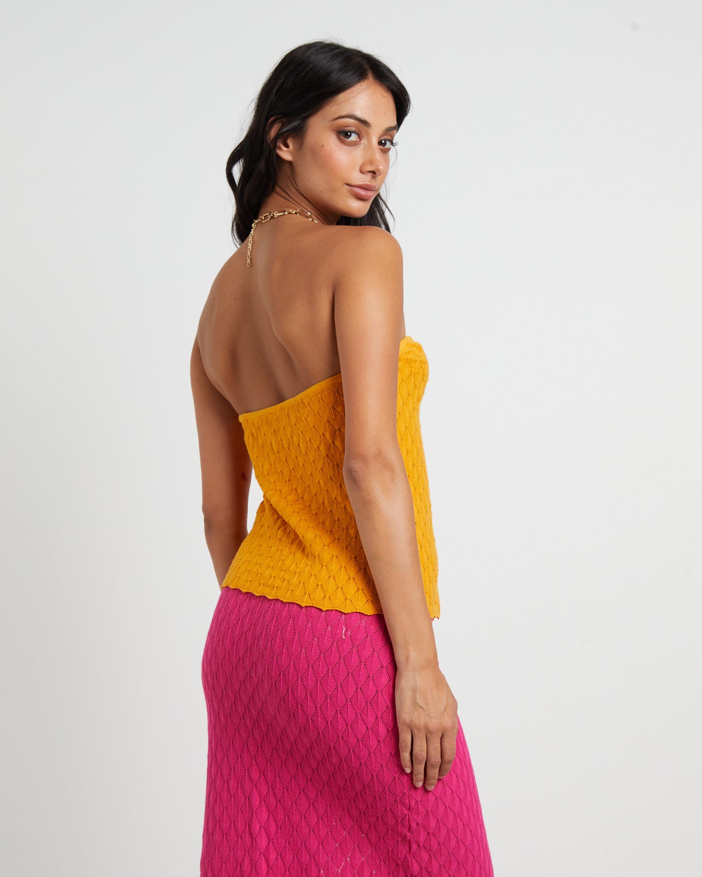 Josie Crochettie Front Top in Mango