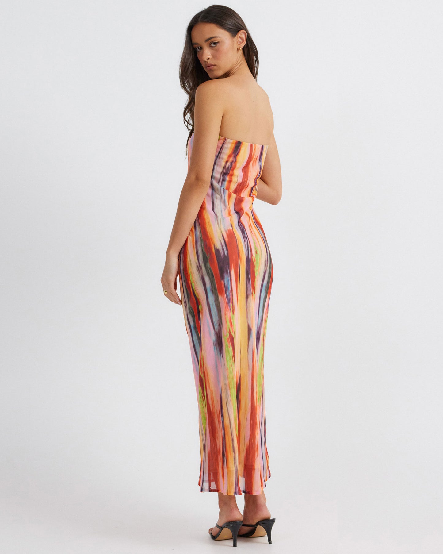 St Barts Strapless Maxi Dress in Multi