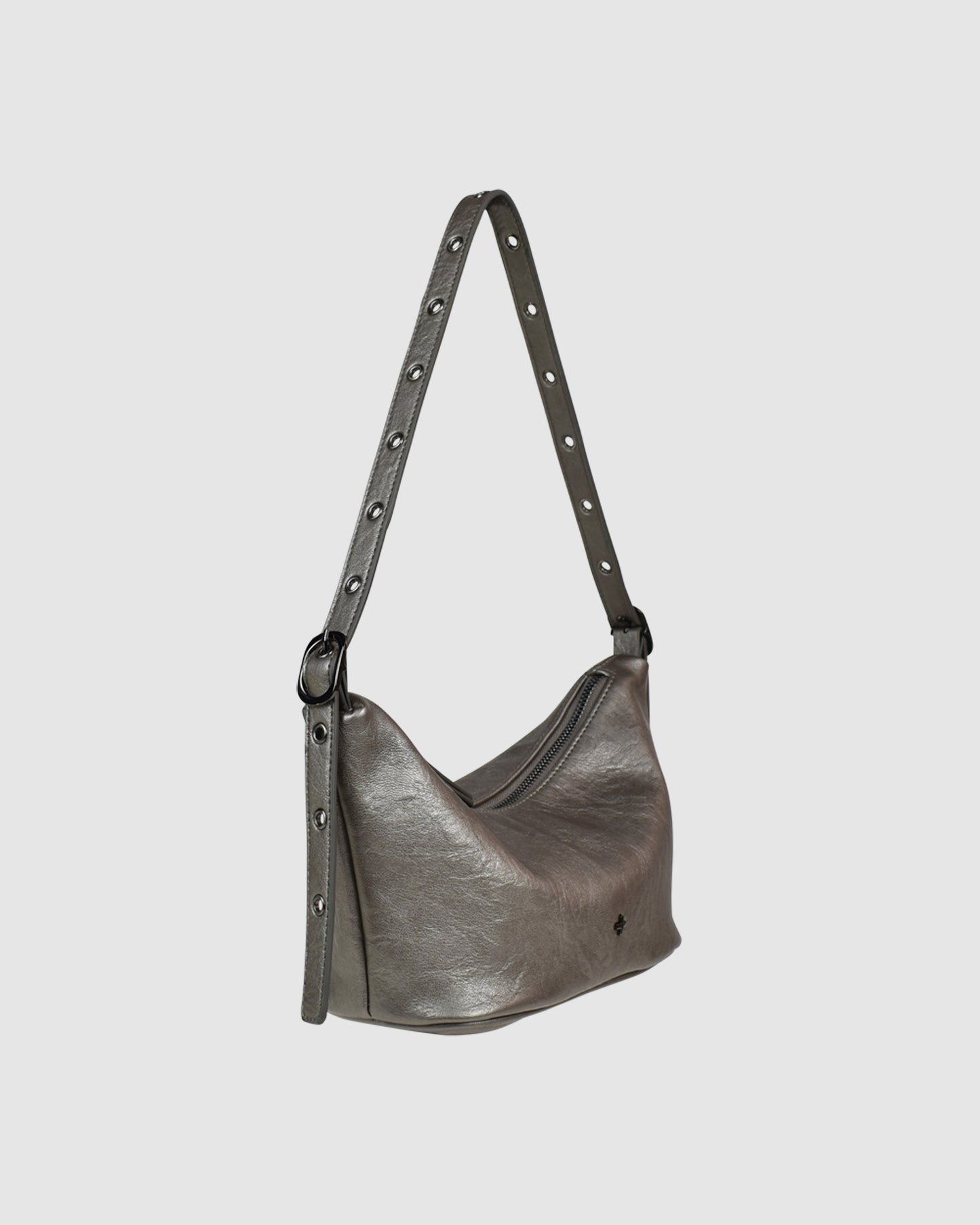 Rosie Bag in Gun Crinkle PU