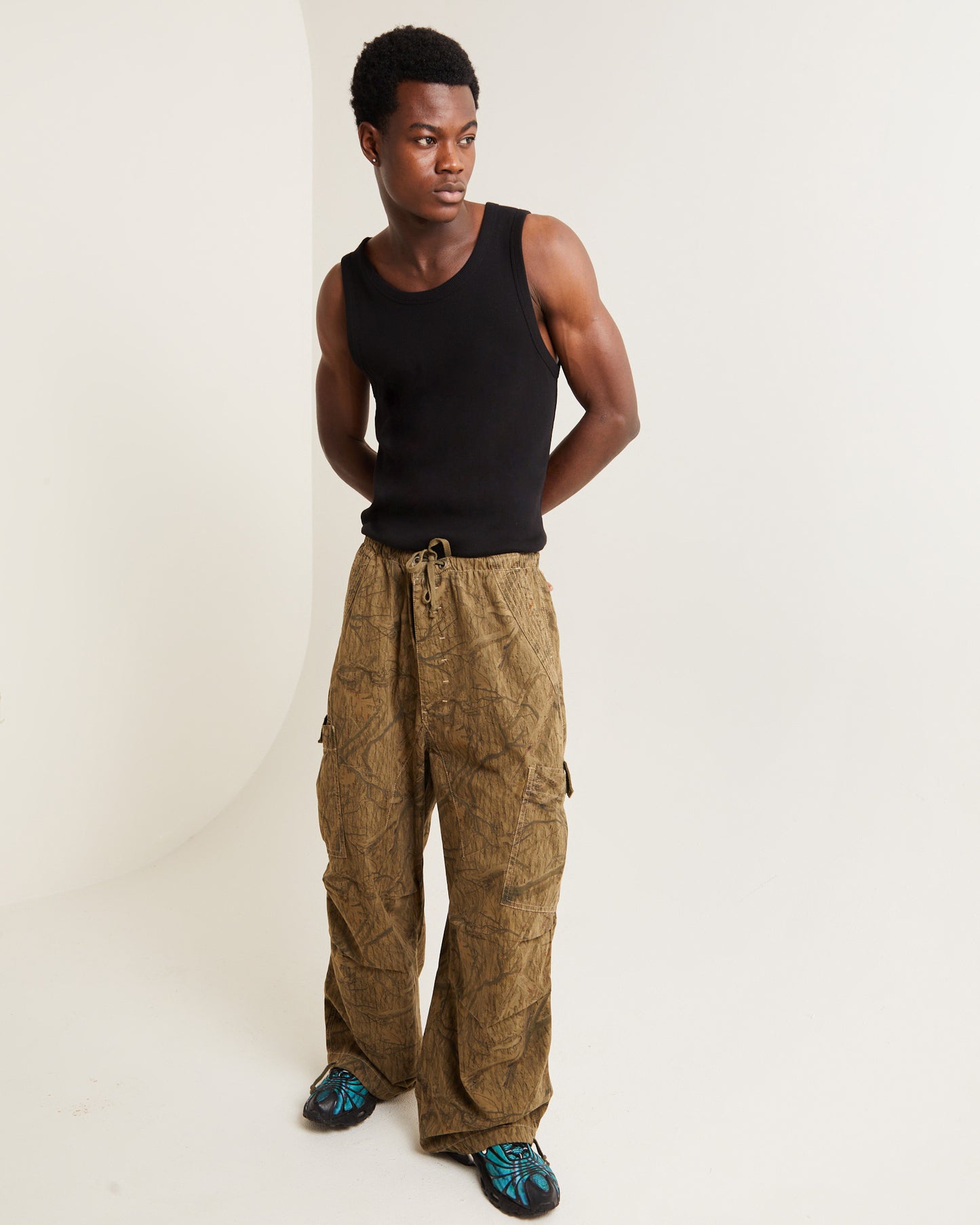 Parachute Pants Forest Camo