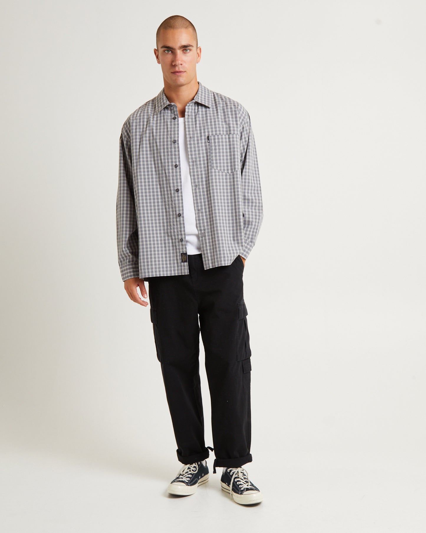 Skate Long Sleeve Shirt Grey