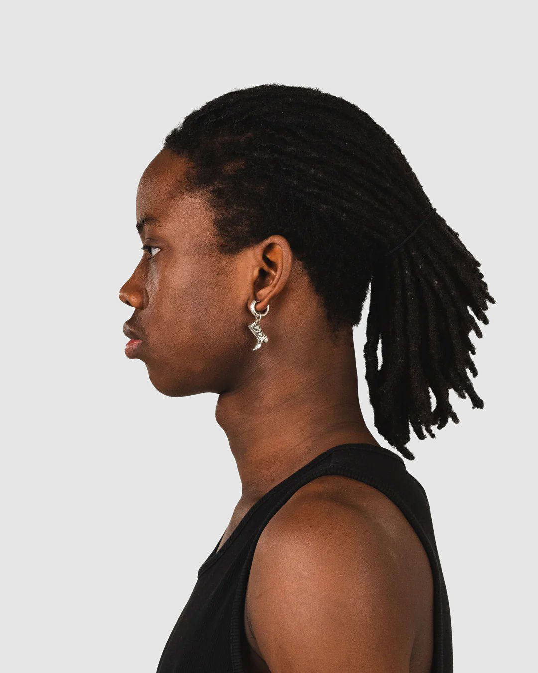 Boots Earrings Silver