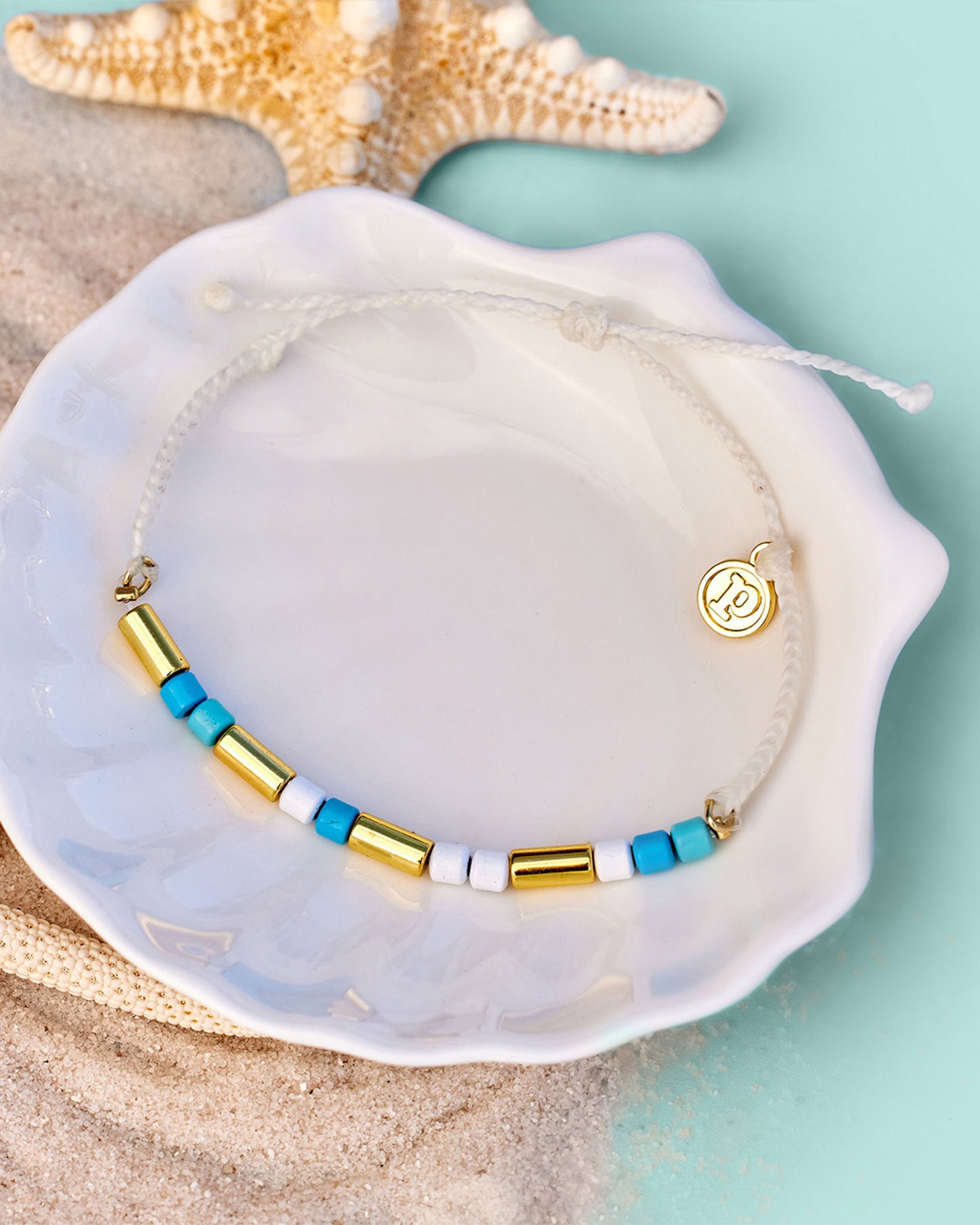 Undertow Enamel Bead Charm Bracelet