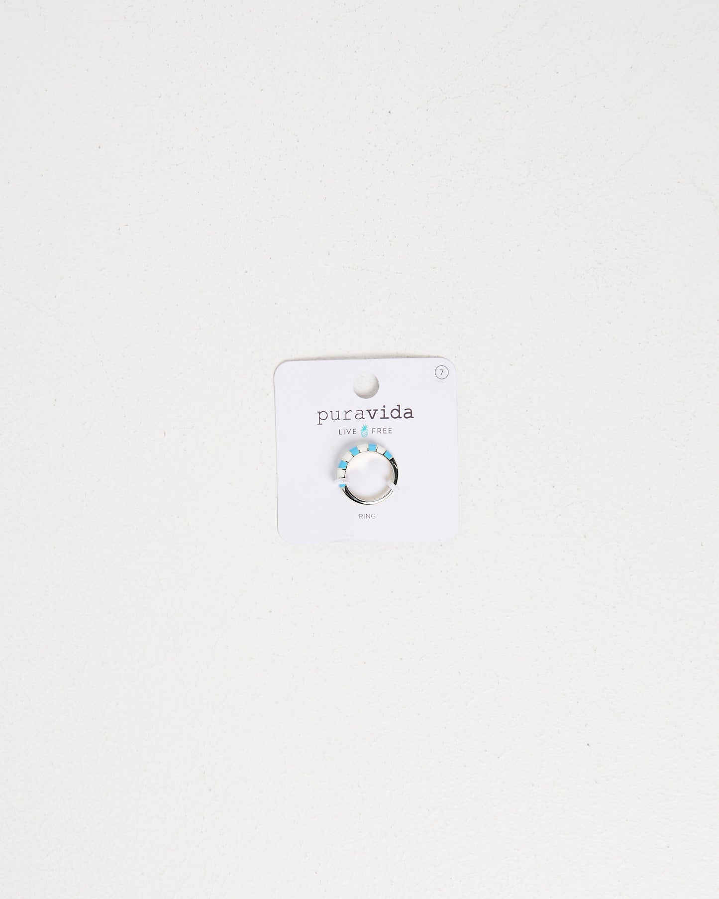 Striped Enamel Gold Ring