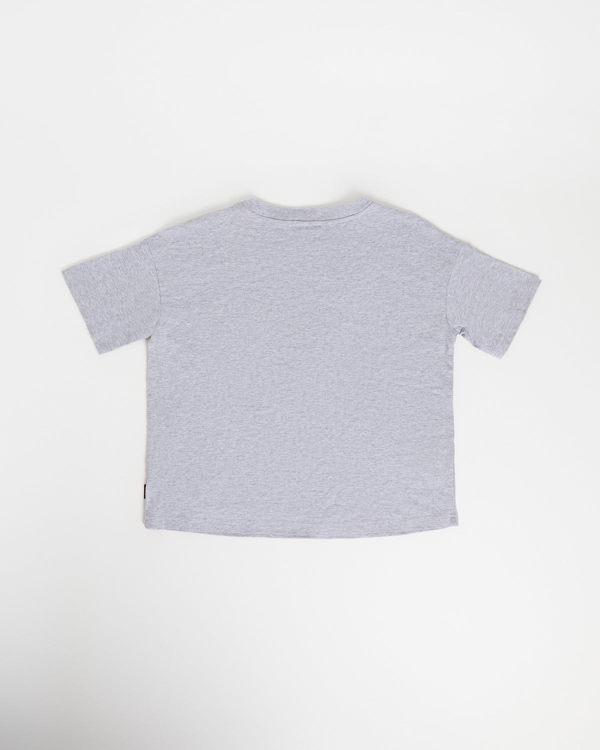 Poppy Flower Power Boxy T-Shirt GREY